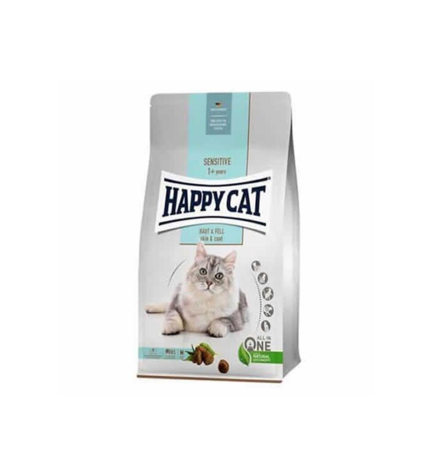 Happy Cat Sensitive Haut Fell Skin and Skin Care Adult Cat Food 4 Kg