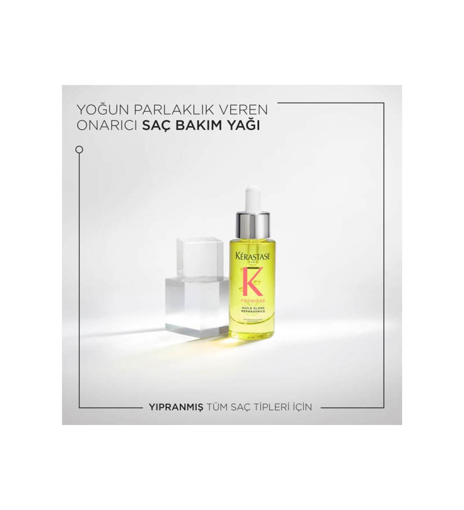 Kerastase PremiereHuile Gloss Reparatrice Intense Shine Repairing Hair Care Oil 30 ml/1.0fl.oz/GEM45DS.