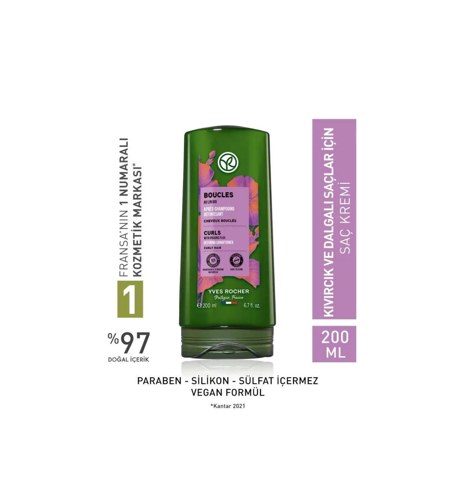 Yves Rocher Curl Defining Conditioner for Curly and Wavy Hair (Boucle) 200 ml - Buy Online on GoSupps.com