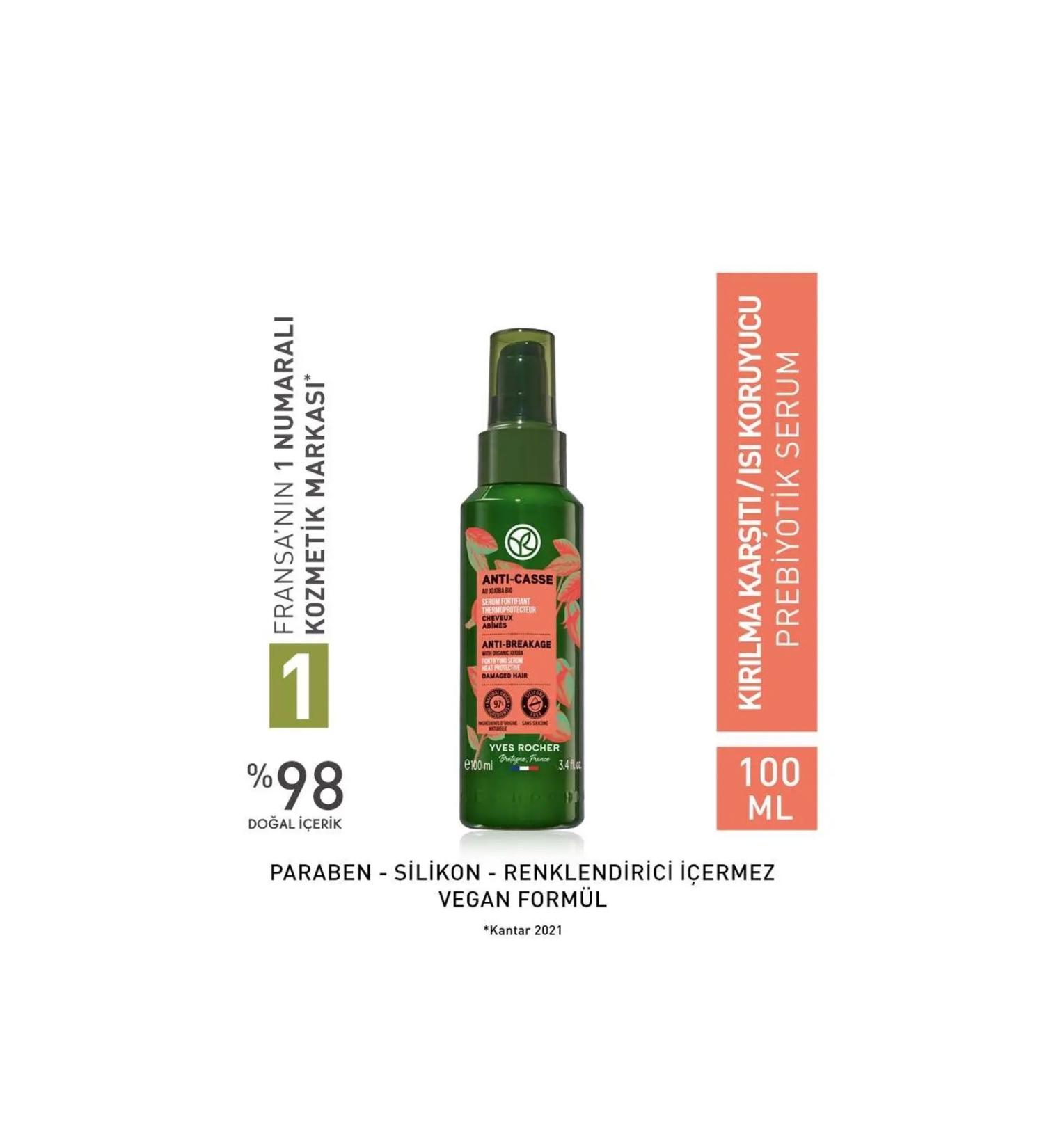 Yves Rocher Anti-Breakage/Heat Protection (Reparation) Prebiotic Serum - Vegan-100 ml - Buy Online on GoSupps.com
