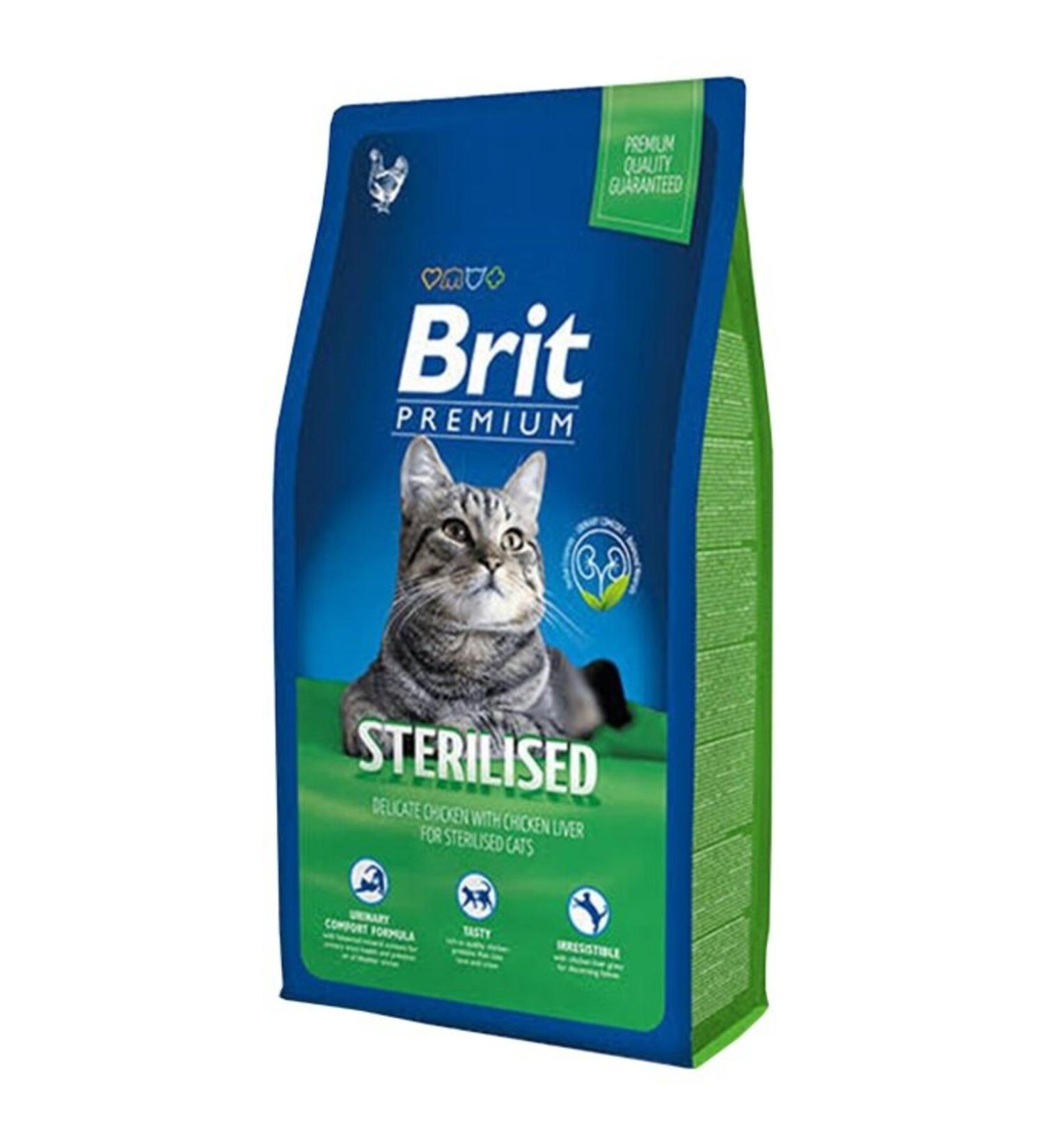 Brit Care Premium Adult Sterilized Chicken & Rice Sterilized Adult Cat Food 8 Kg