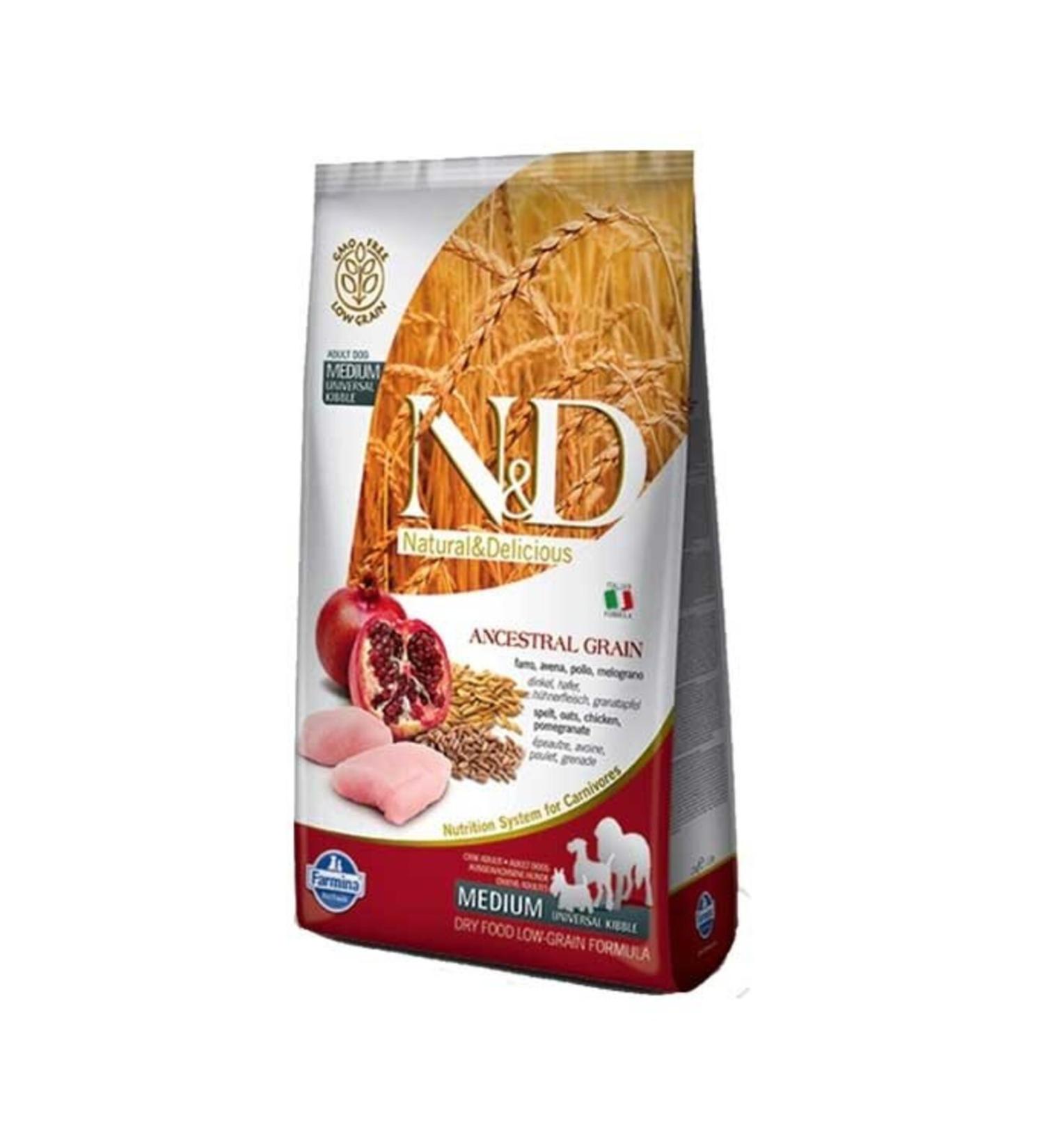 N & D Medium Low Grain Chicken Medium Breed Adult Dog Food 2.5 Kg