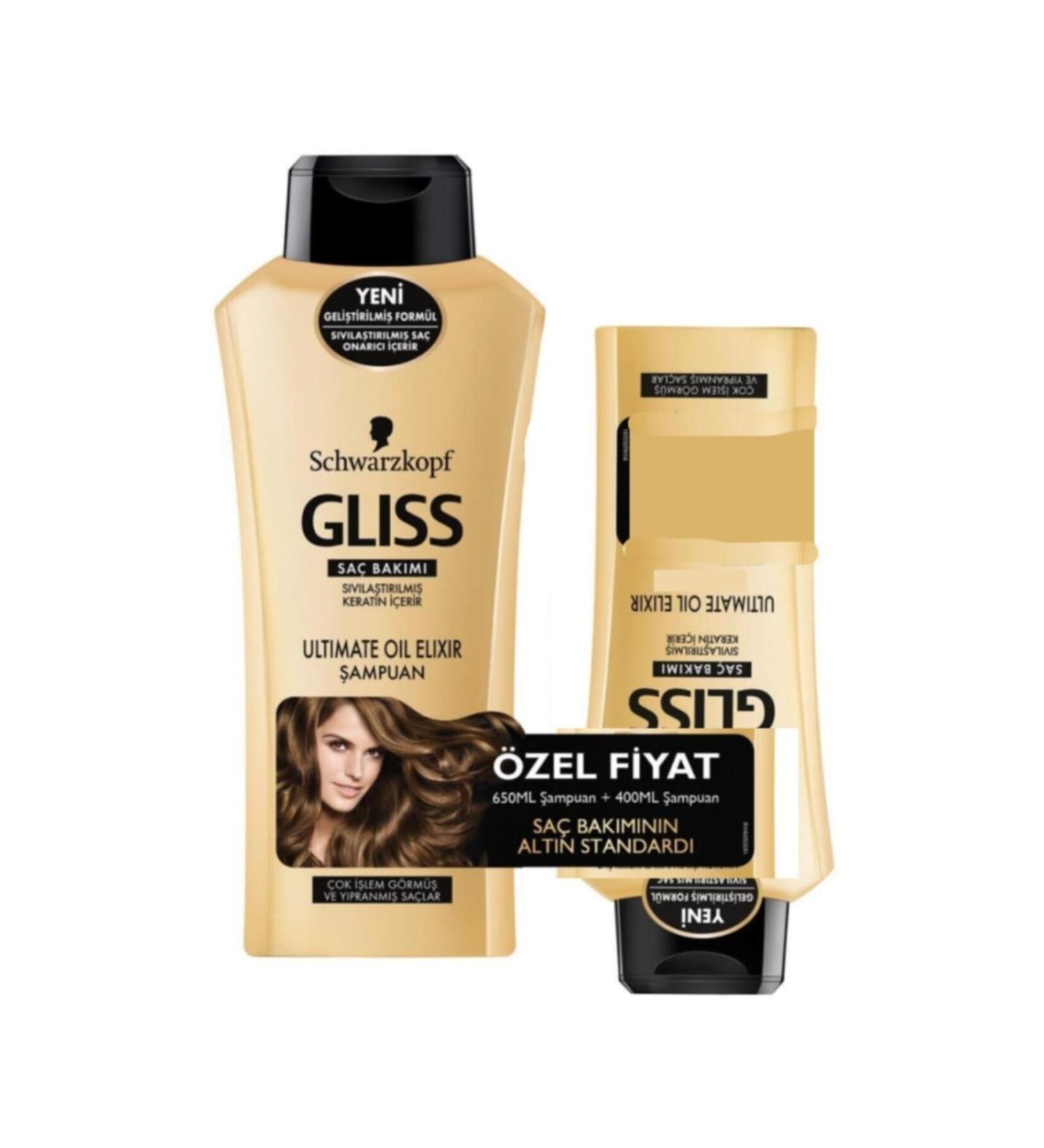 Gliss Ultimate Oil Elixir Shampoo 700 ml + 200 ml Conditioner
