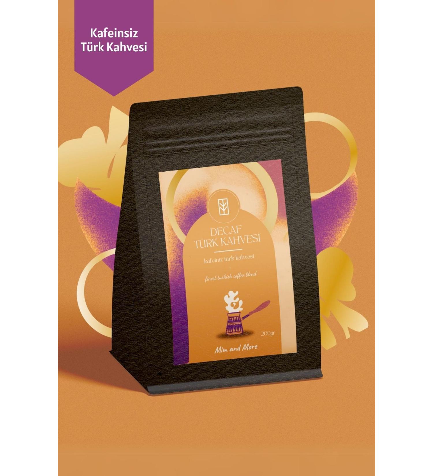 Mim and More Decaf Turkish Coffee Decaffeinated Turkish Coffee 200 Gr - Buy Online on GoSupps.com