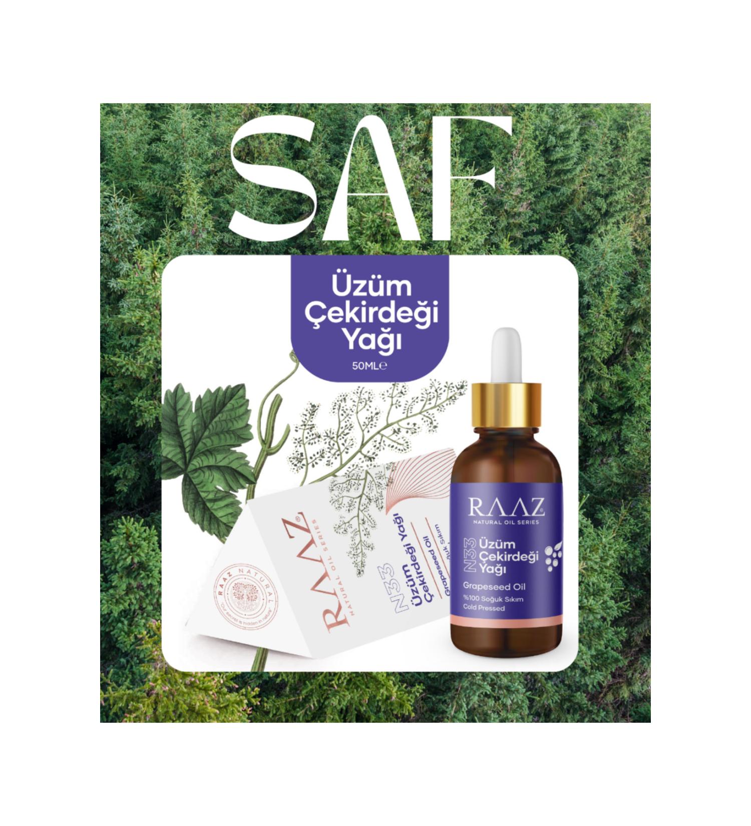 RAAZ Grape Seed Oil 0 Pure and Cold Pressed Oil 50 ml