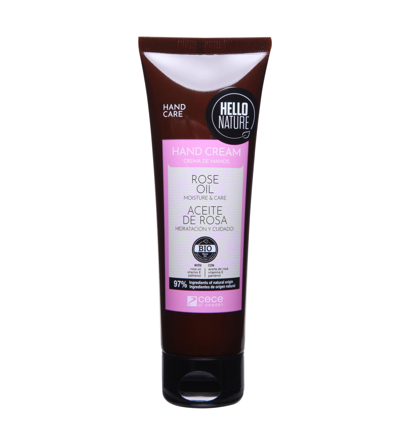 HELLO NATURE Rose Oil Hand Cream 75 ml