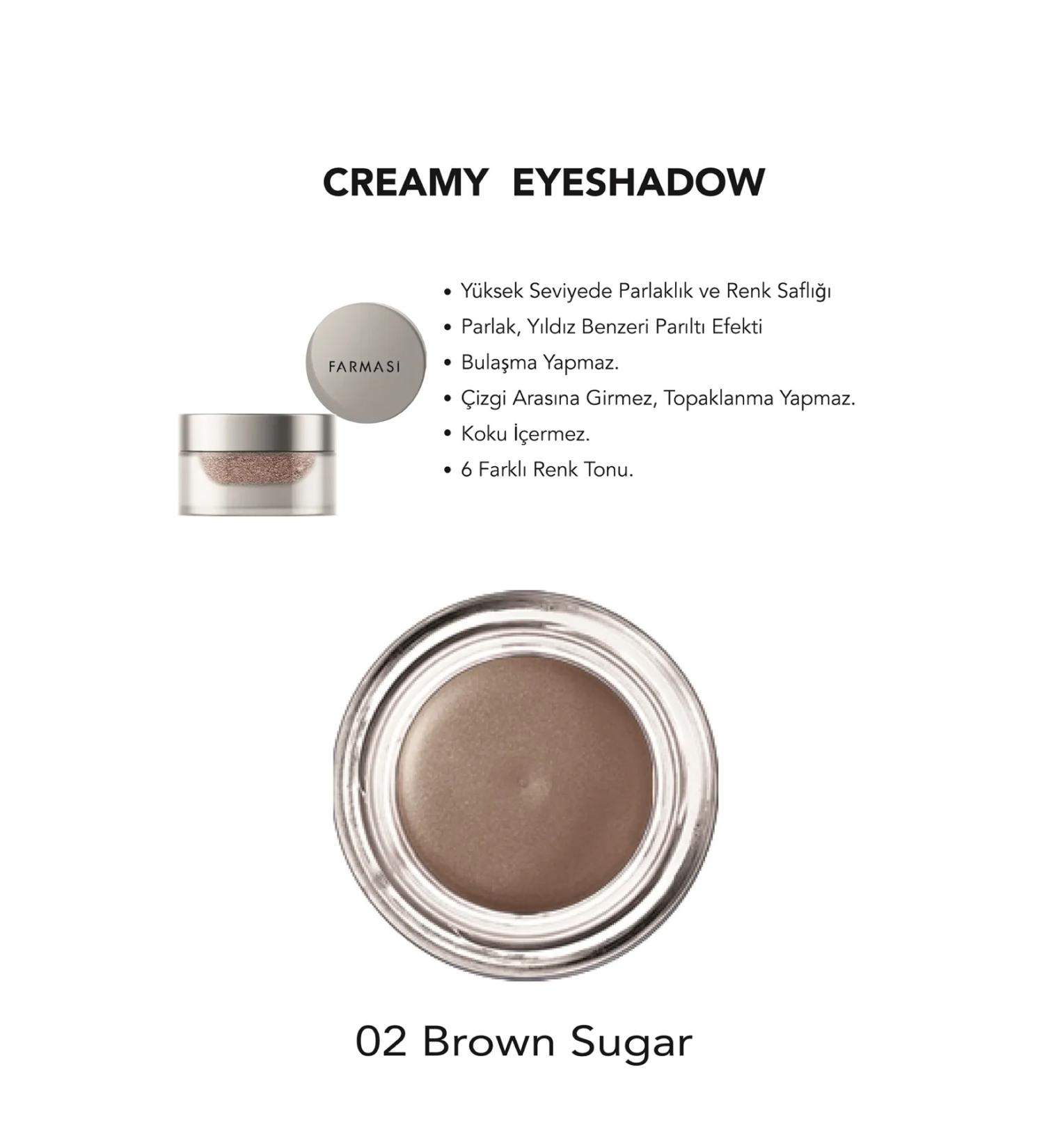 Farmasi Farmasi Cream Eyeshadow Brown Sugar 02 - Buy Online on GoSupps.com