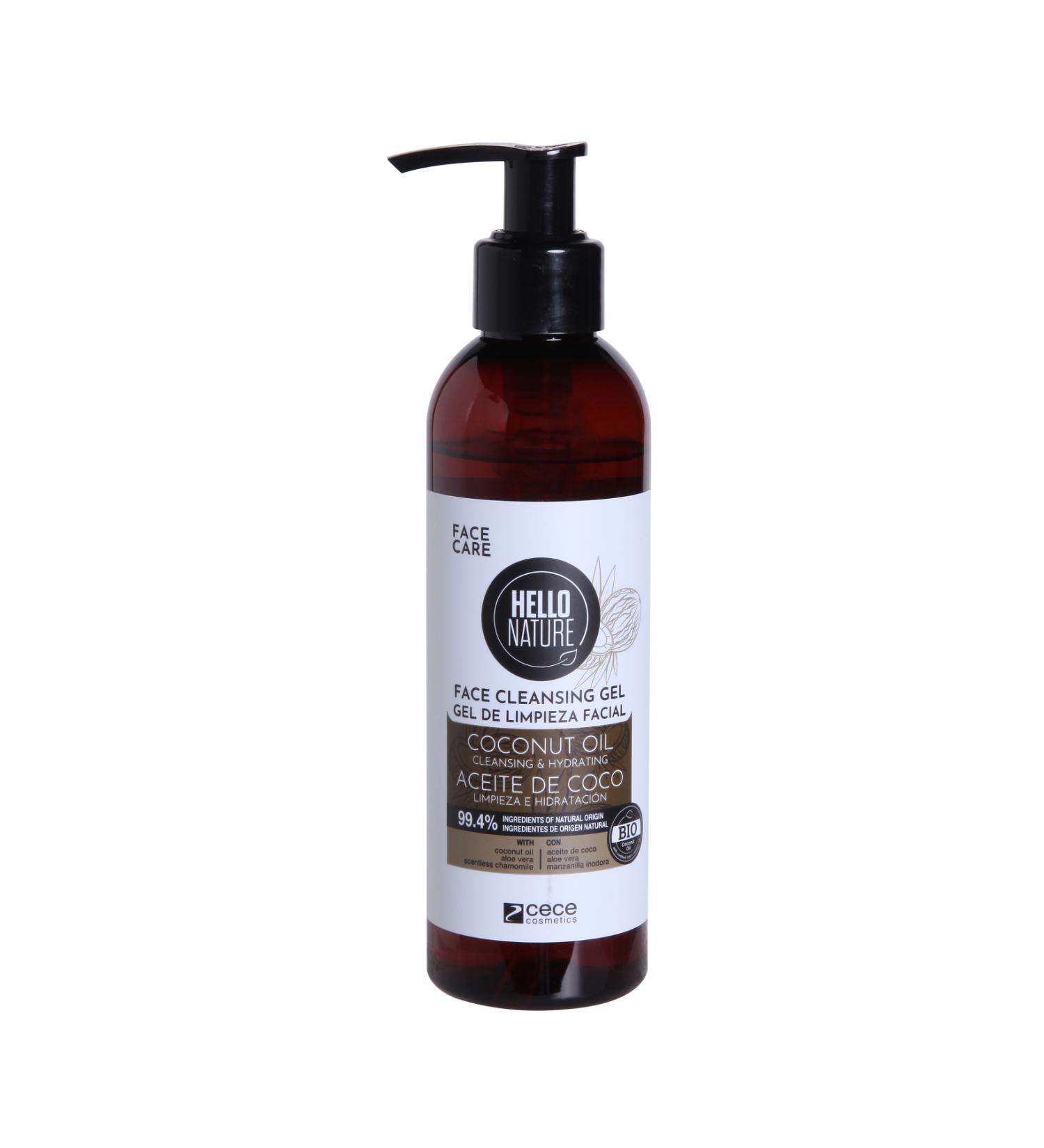 HELLO NATURE Coconut Oil Facial Cleansing Gel 180 ml
