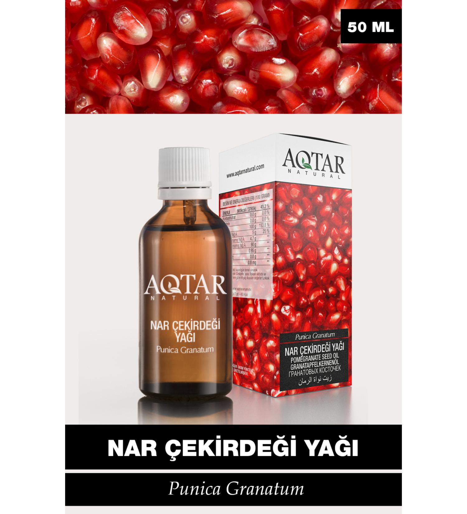 Aqtar 0 Pure Pomegranate Seed Oil 50 ml | Punica Granatum Seed Oil