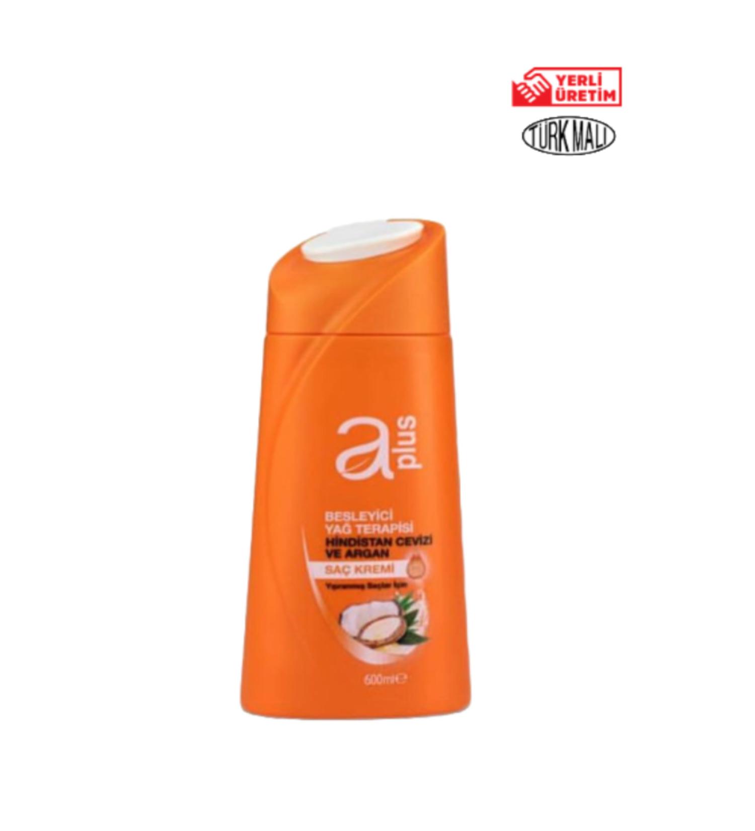 PLUS Aplus Hair Conditioner 600 ml Coconut and Argan For Damaged Hair