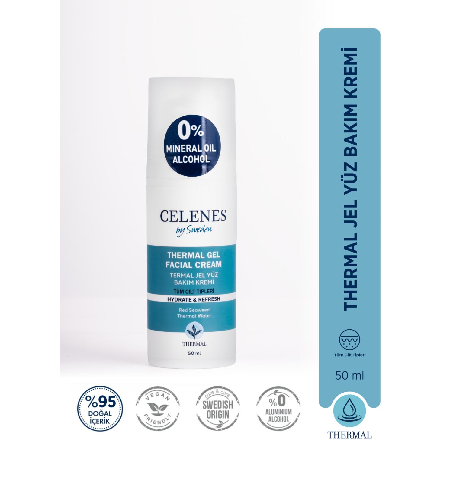 Celenes by Sweden Thermal Gel Face Care Cream 50 ml - Buy Online on GoSupps.com