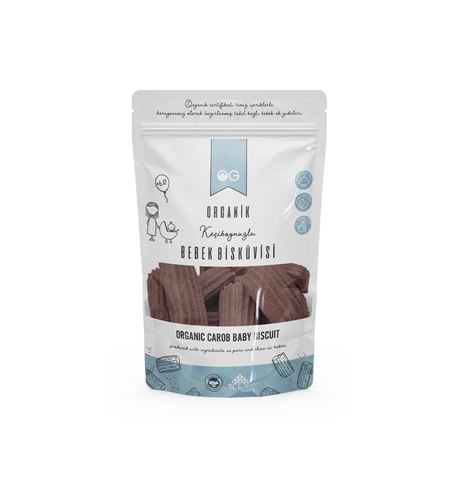 OG natural Organic Carob Baby Biscuits 150 Gr +6 Months