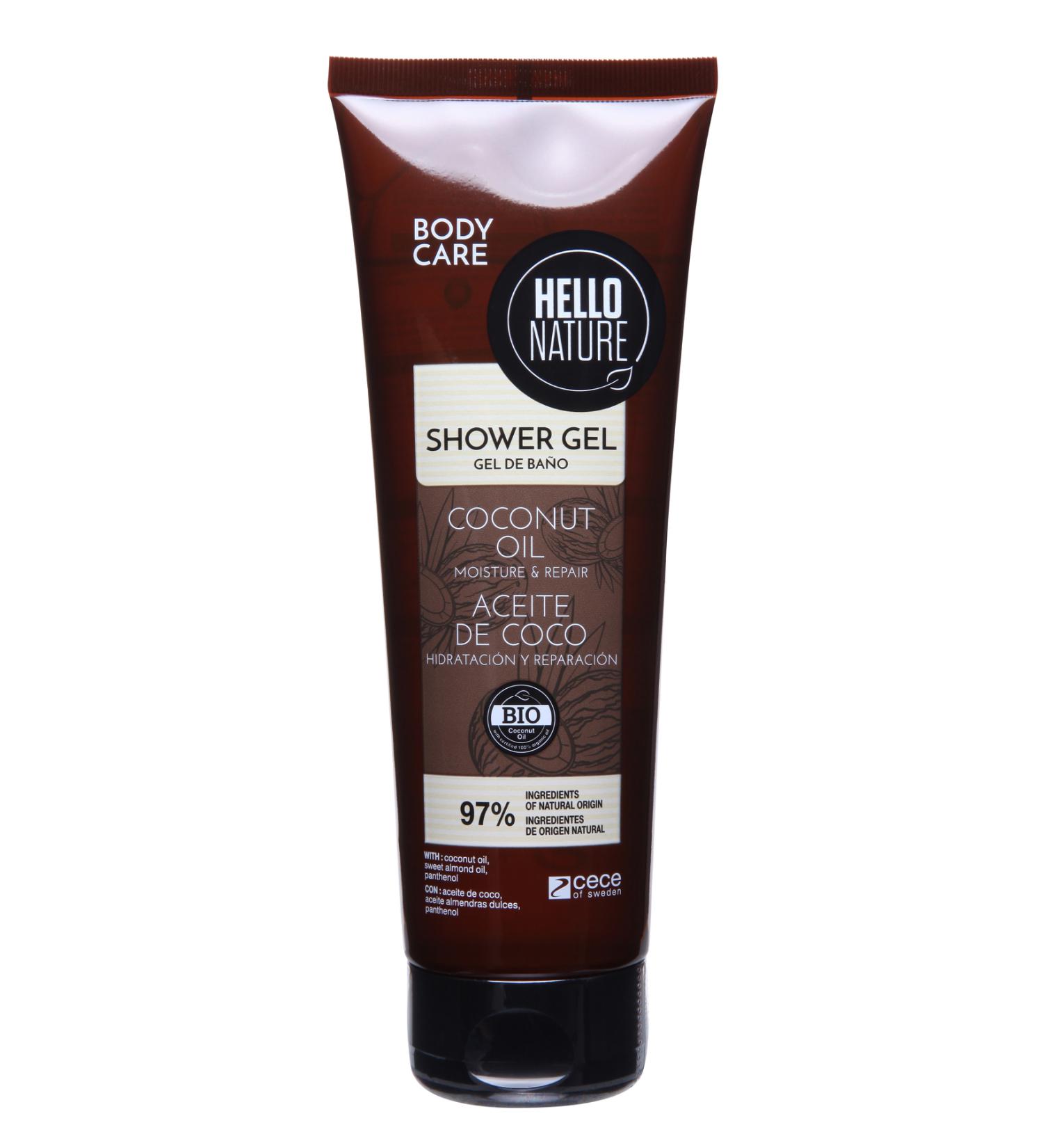 HELLO NATURE Coconut Oil Shower Gel 250 ml