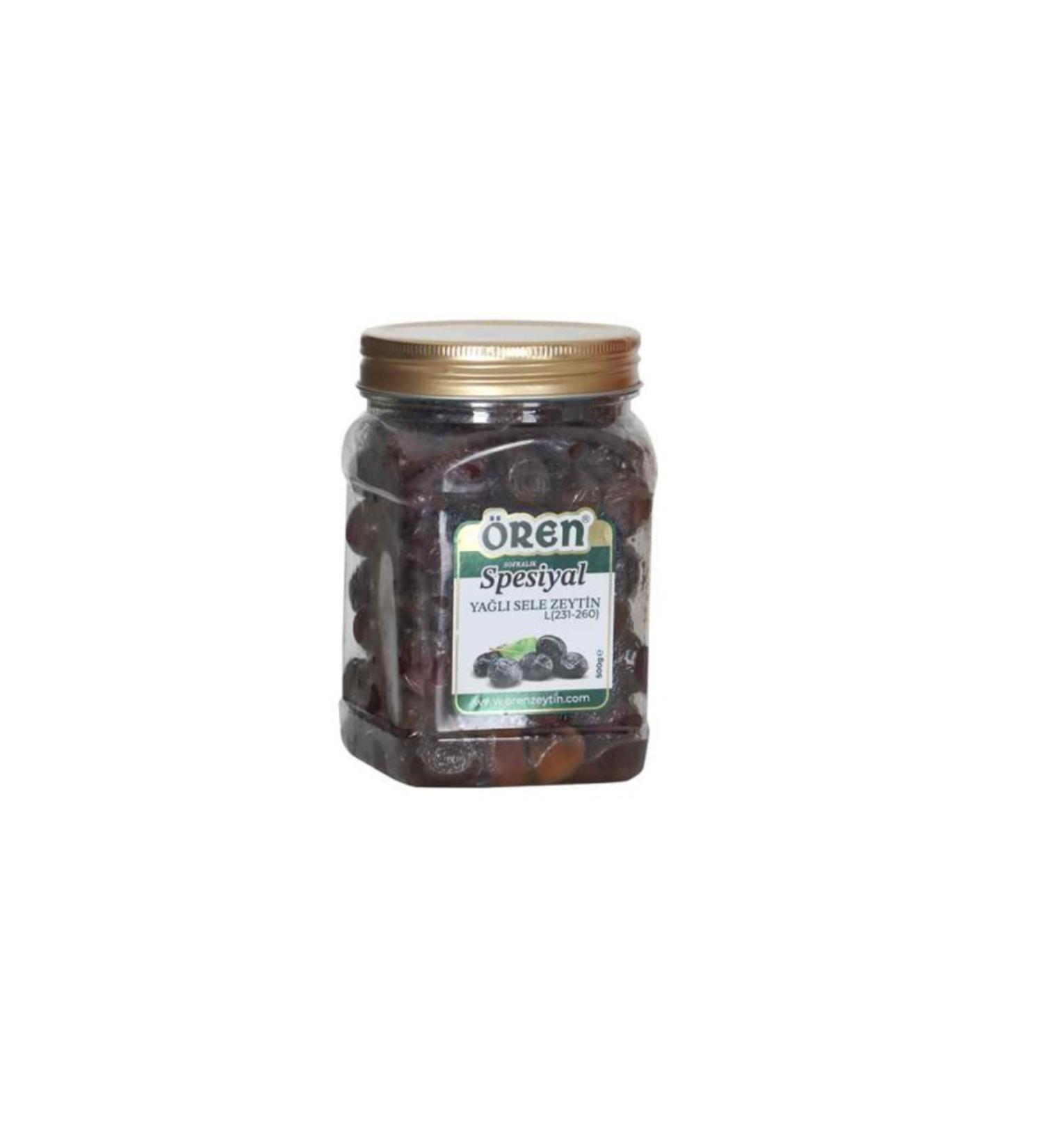 ren 500 grams of special oily natural black olives