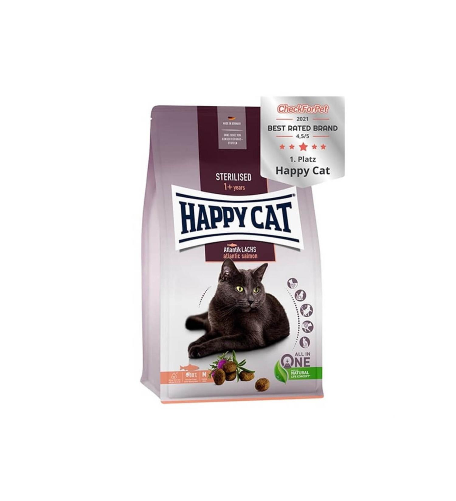 Happy Cat Sterile Atlantic Lach Salmon Neutered Cat Food 1.3 Kg