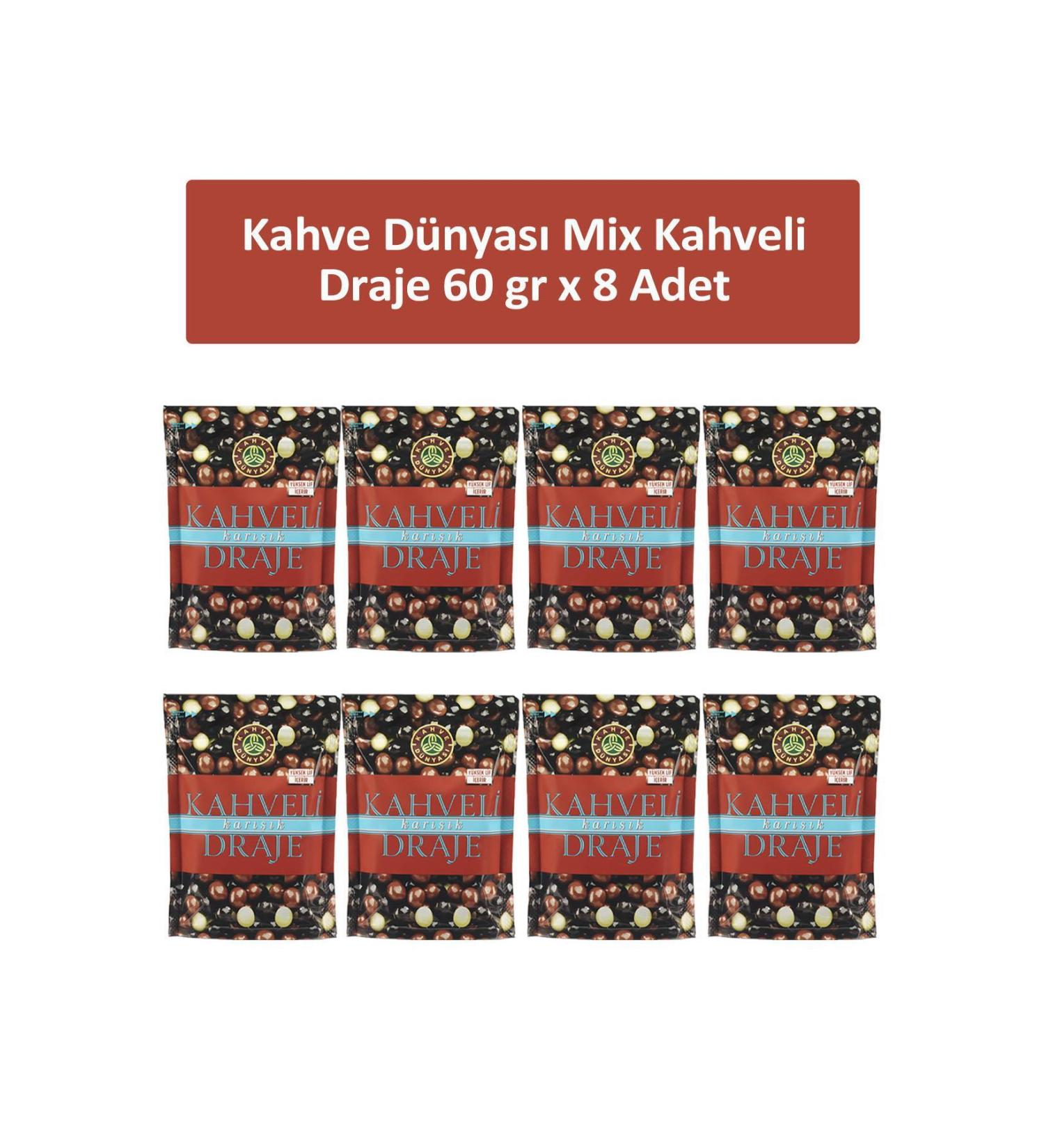 Coffee World COFFEE MIXED DRAGEE 60 GR x 8 Pieces