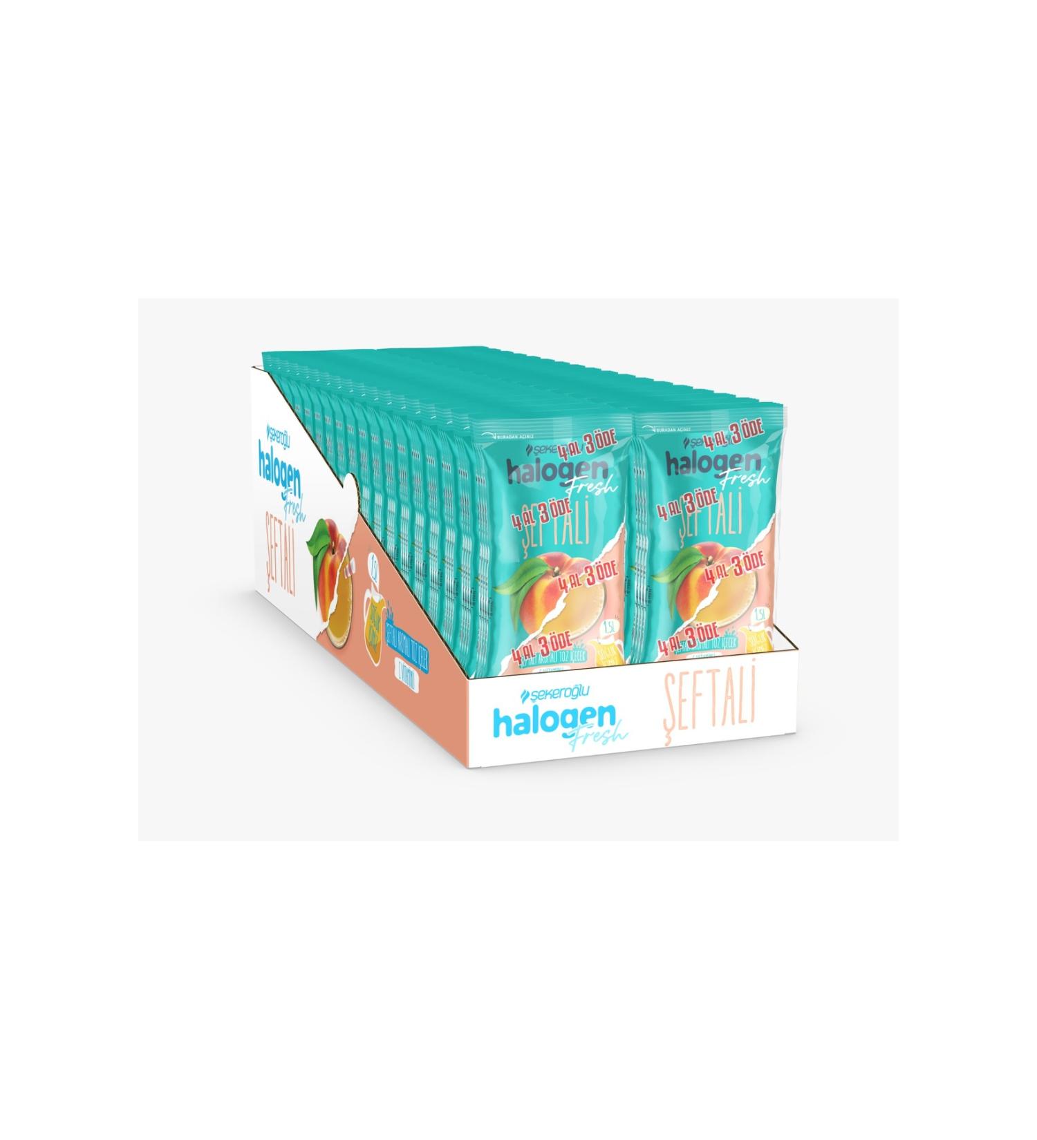 Halogen Peach Drink Powder 9 Gr *4 ( 12 Pack ) 144 Pieces