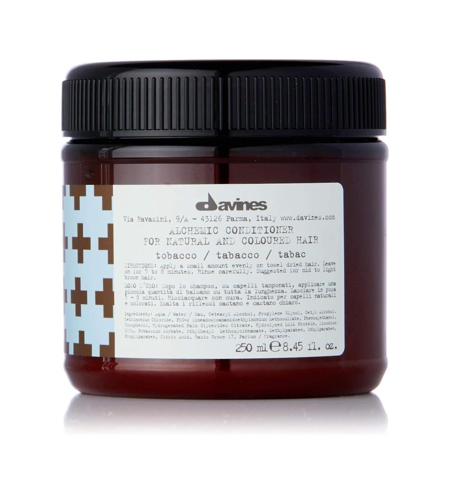 Davines Alchemic Tobacco Colour Protecting Moisturising Cream for Brown Hair (250ml)