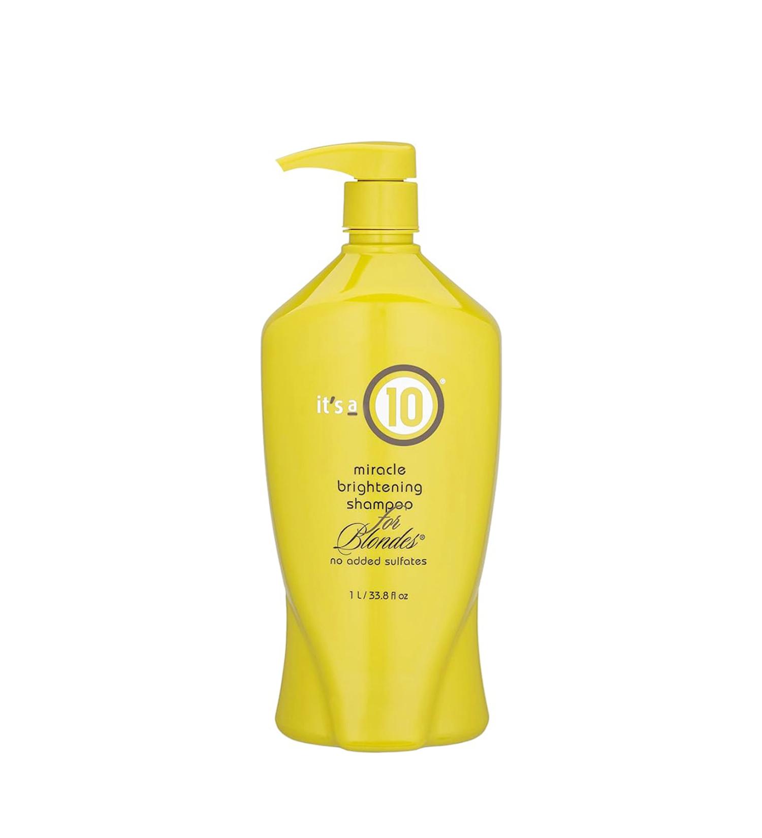 it's a 10 Miracle Brightening Shampoo For Blondes 1 Lt