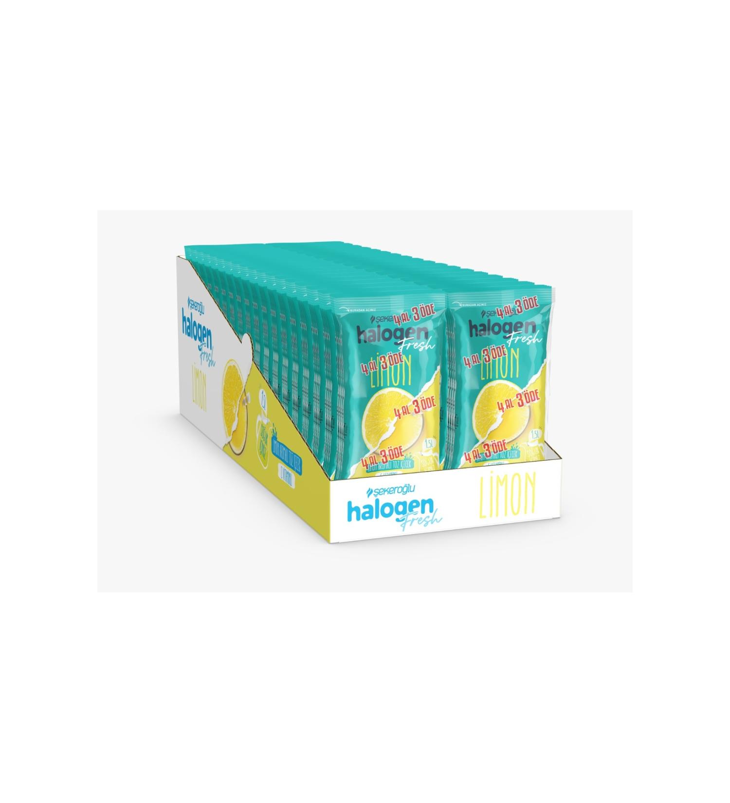 Halogen Lemon Drink Powder 9 Gr *4 ( 12 Pack ) 144 Pieces