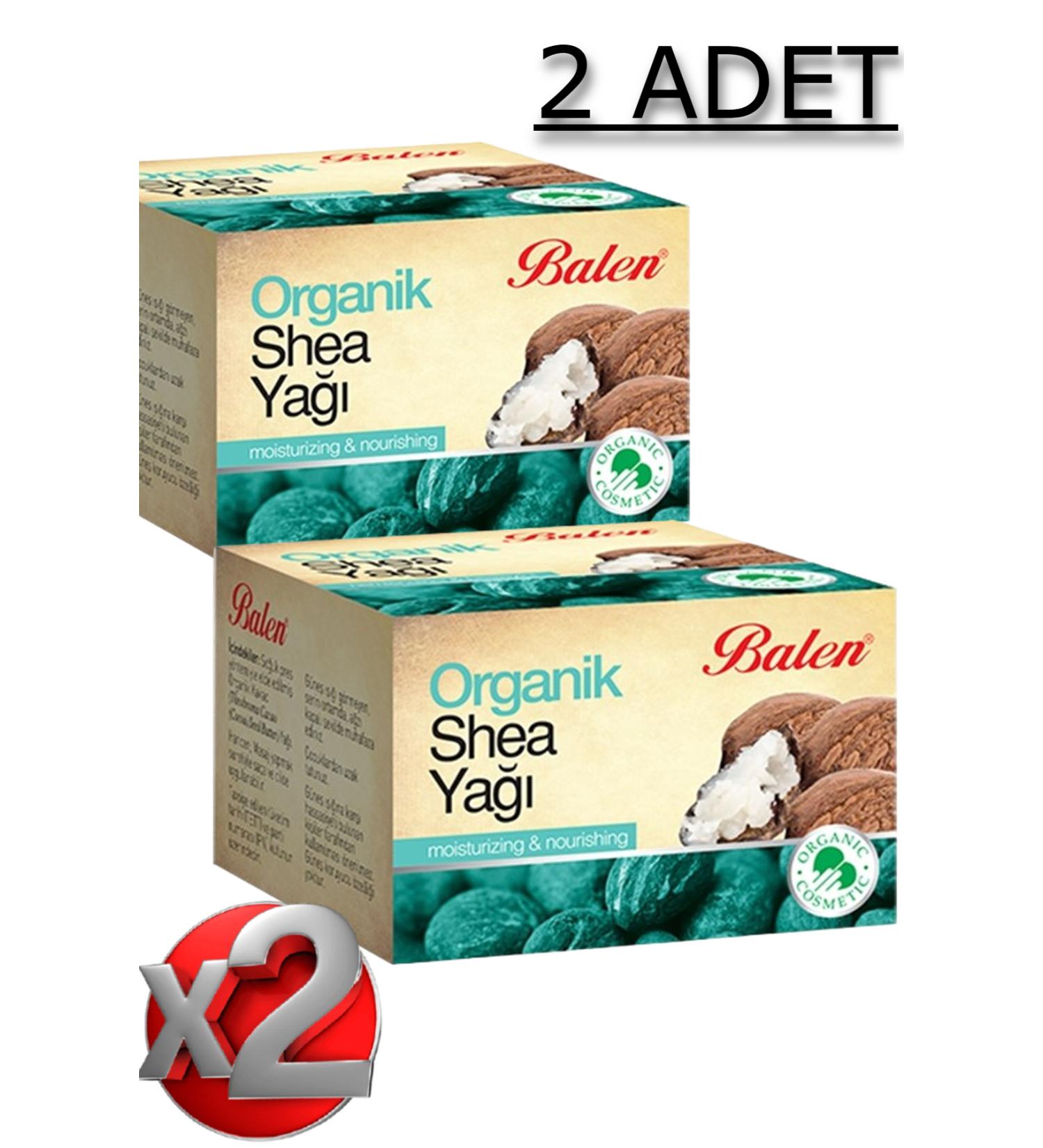 Balen 2 Pieces Organic Shea Butter 50 Ml