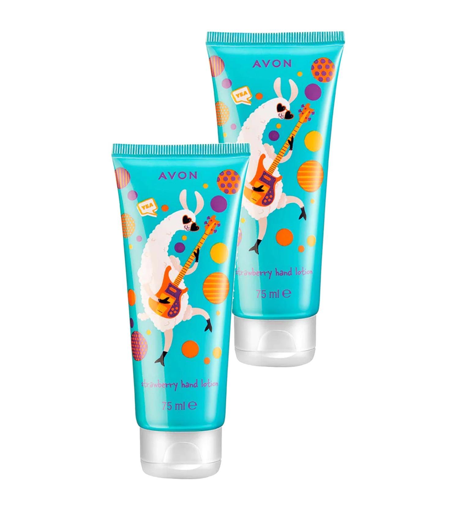 Avon Lama Dude Naturals Strawberry Scented Children's Hand Cream 75 Ml. Set of Two