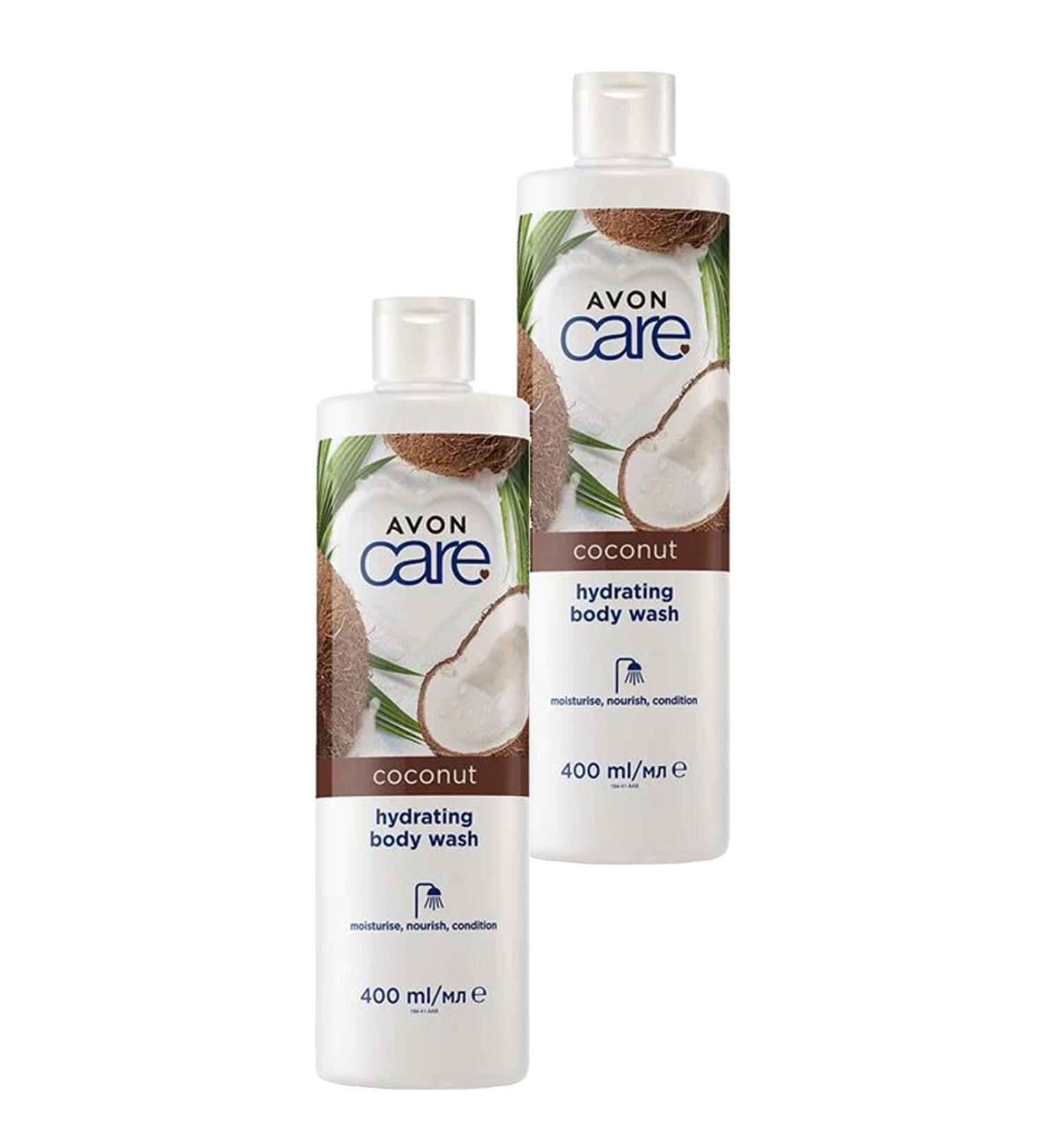 Avon Care Coconut Moisturizing Shower Gel 400 Ml. Set of Two