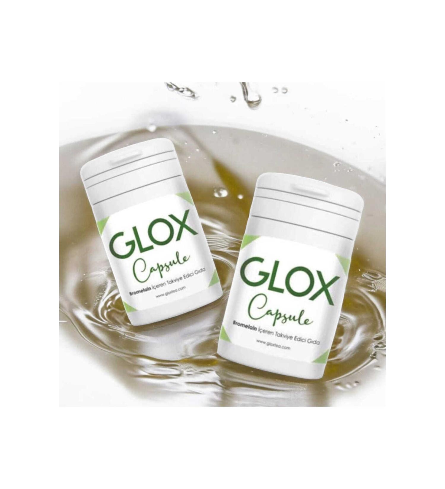 GLOX Bromelain Rapid Detox Capsules 2 Boxes 2 Months - Buy Online on GoSupps.com