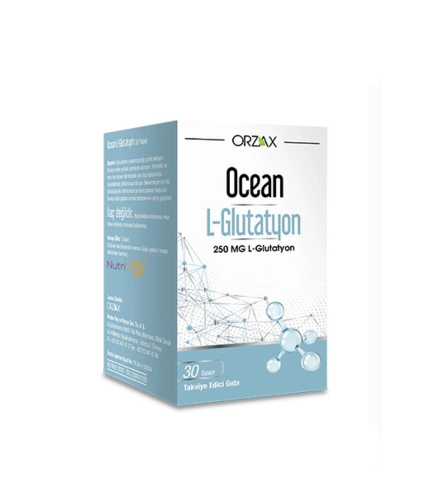 Ocean L-Glutathione 250 mg 30 Tablets Food Supplement