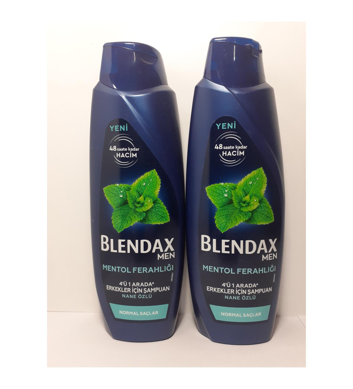Blendax MEN MENTHOL FRESHNESS 4 IN 1 MINT EXTRACT SHAMPOO 470 ML X 2 PIECES