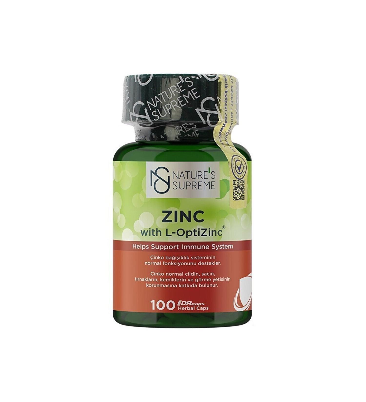 Natures Supreme Zinc 15 Mg 100 Capsules - Buy Online on GoSupps.com