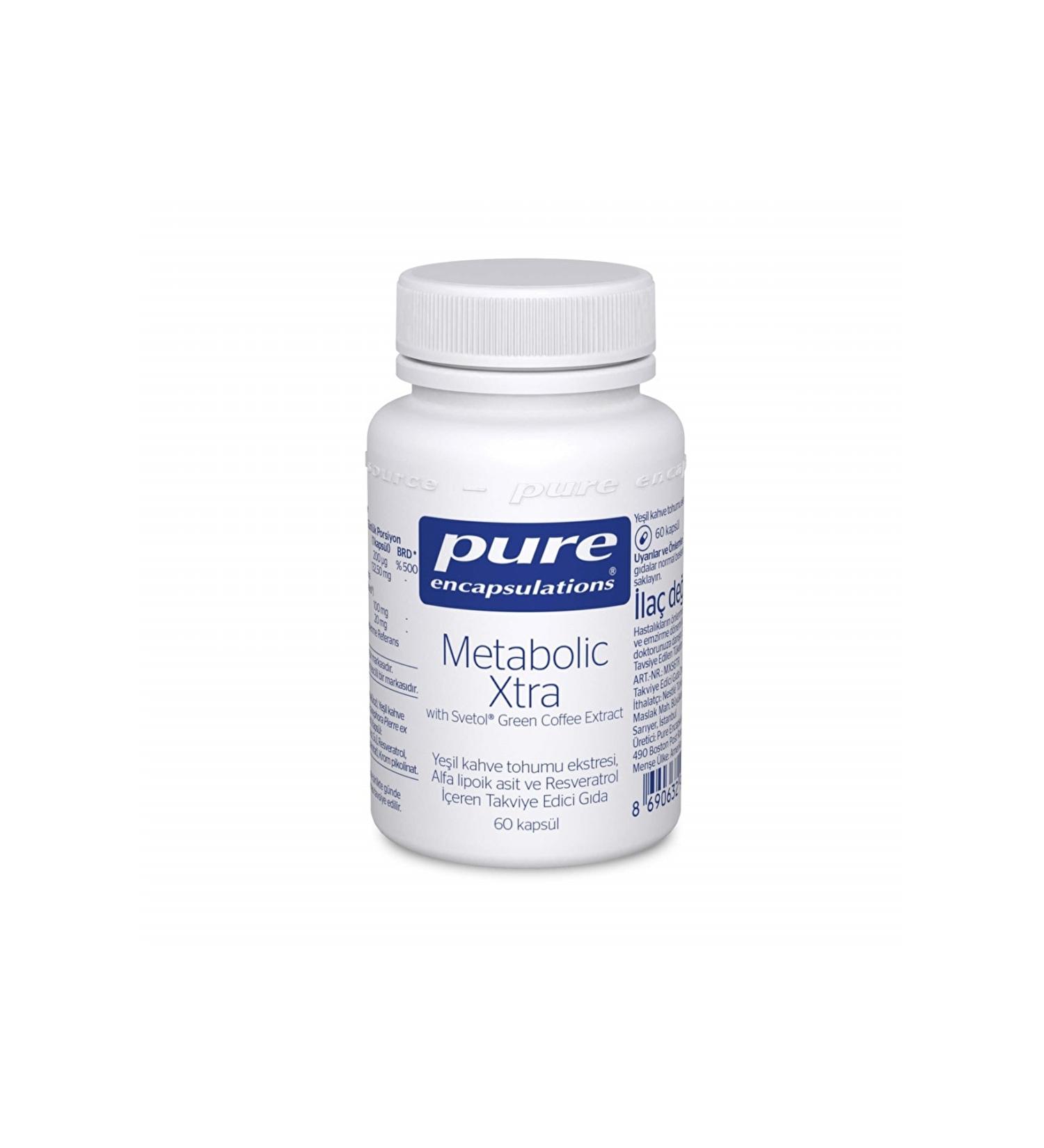 Pure Encapsulations Metabolic Xtra With Green Coffee 60 Capsules