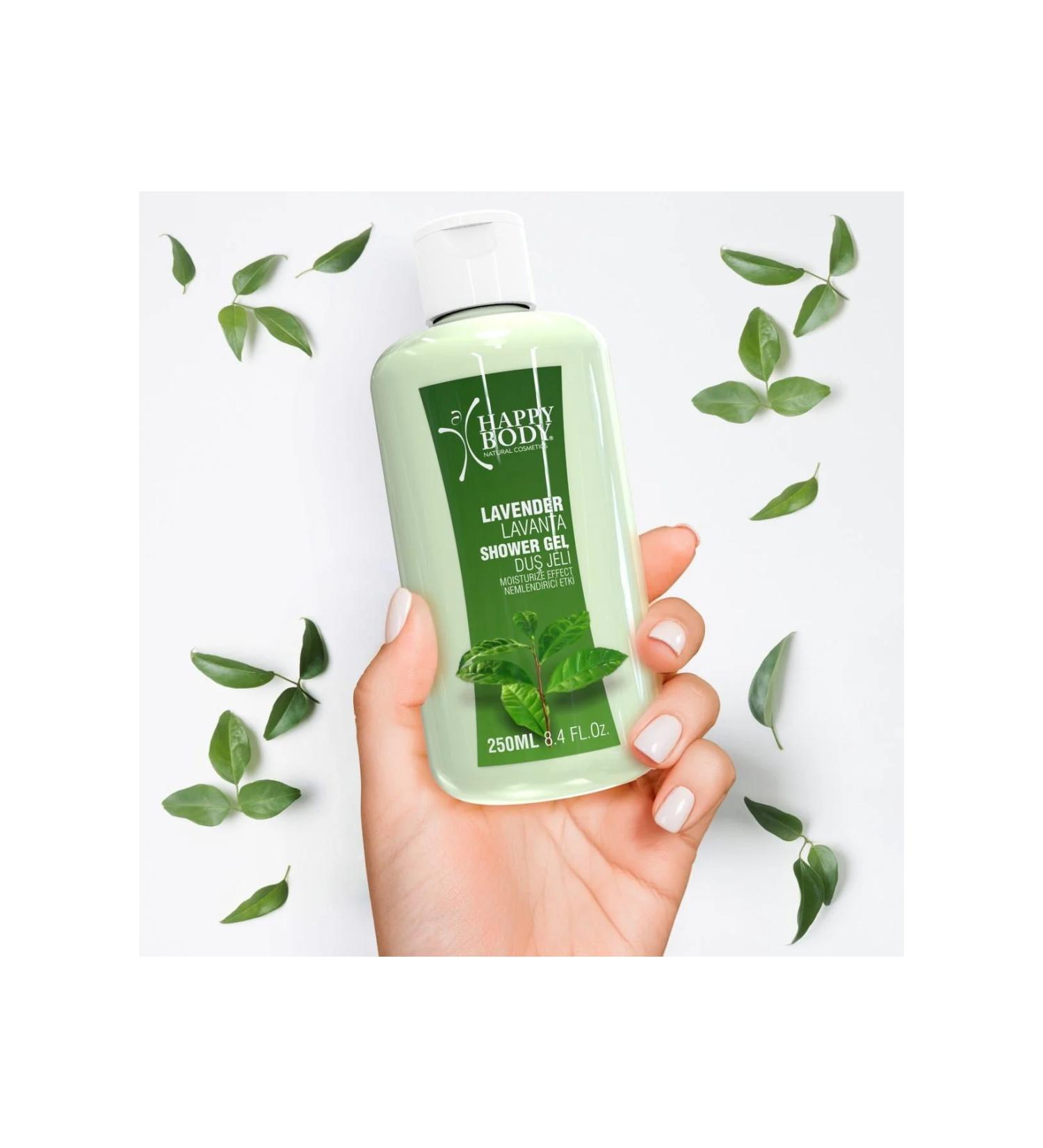 Happy Body Refreshing Purifying and Relaxing Long-lasting Green Tea Flavored Moisturizing Shower Gel 250ml
