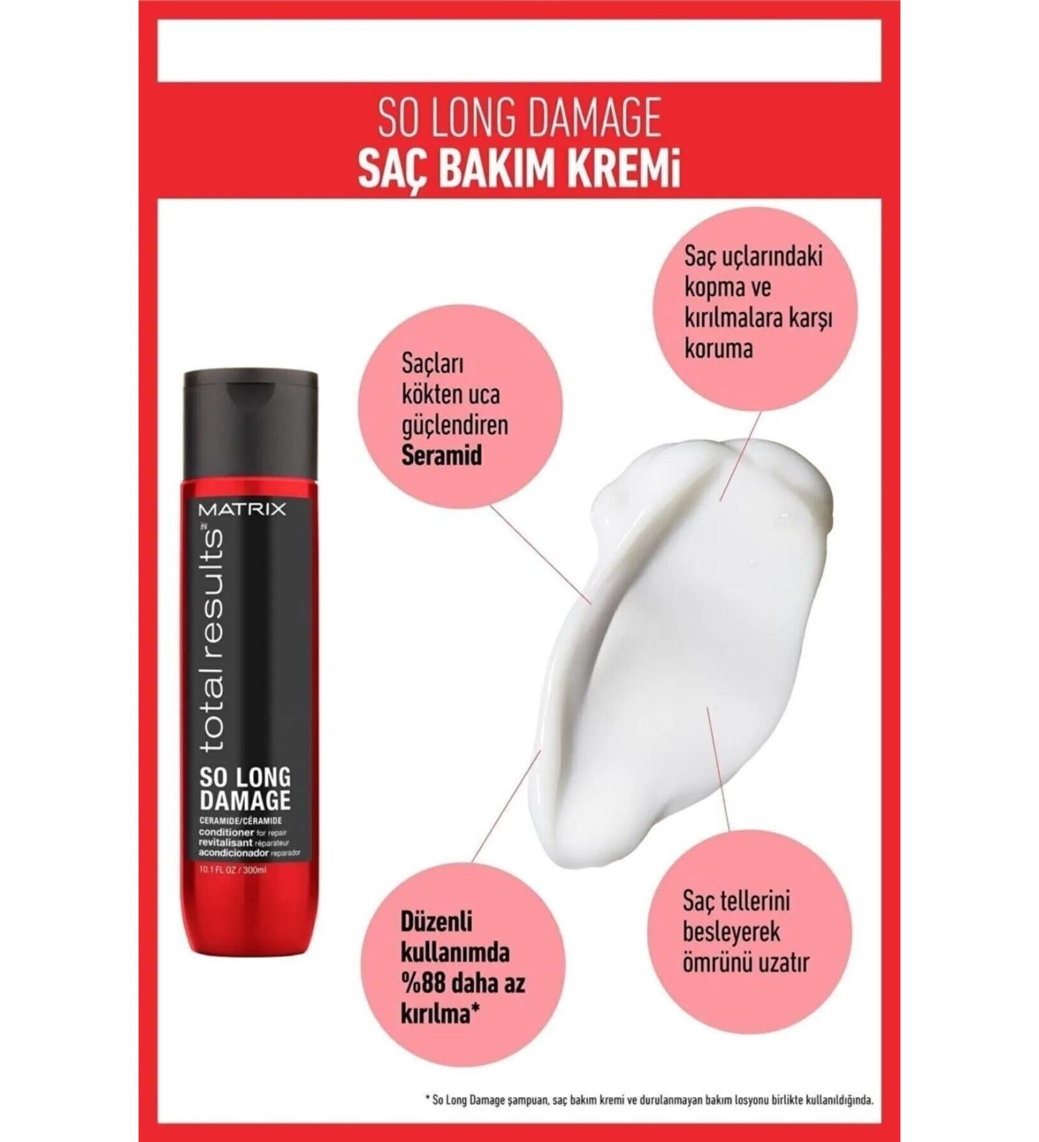 Matrix Total Results So Long Damage For Damaged Hair Conditioner -Repair Strengthening Cream300 Ml.........