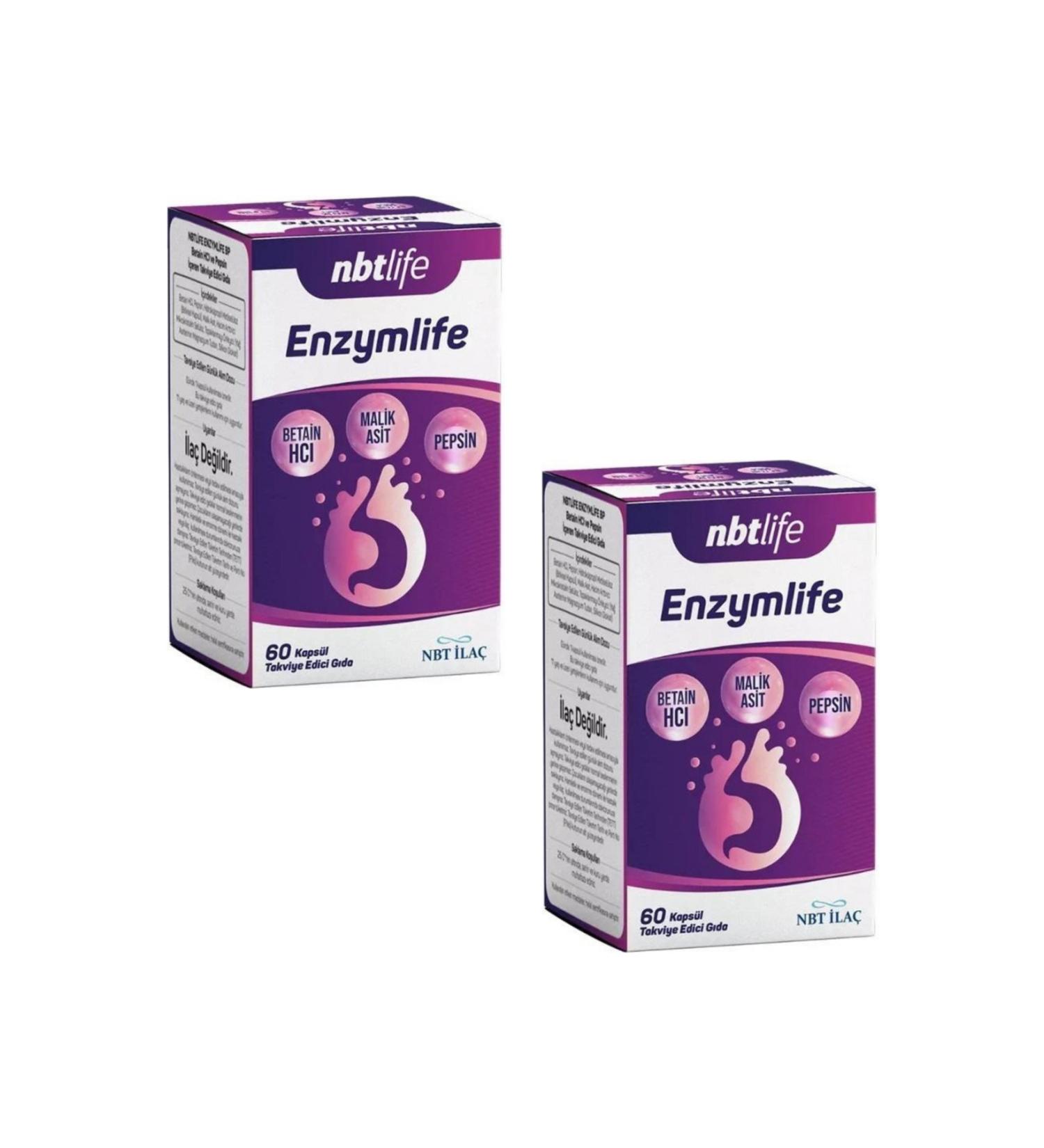 NBT Life Nbtlife Enzymlife 60 Capsules x2