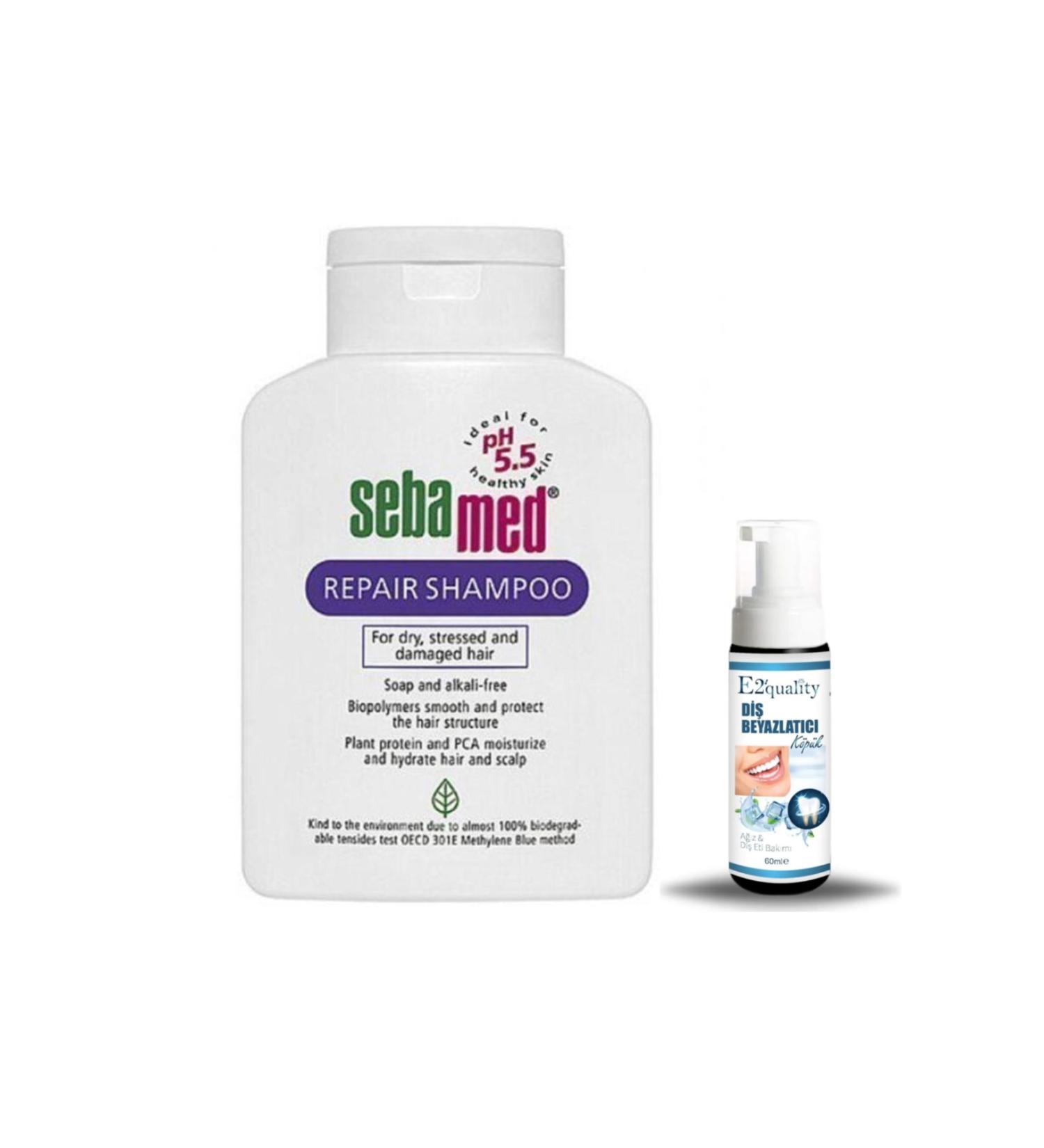 Sebamed Repair Shampoo 400 ml (Repair) + Gift Teeth Whitening Foam