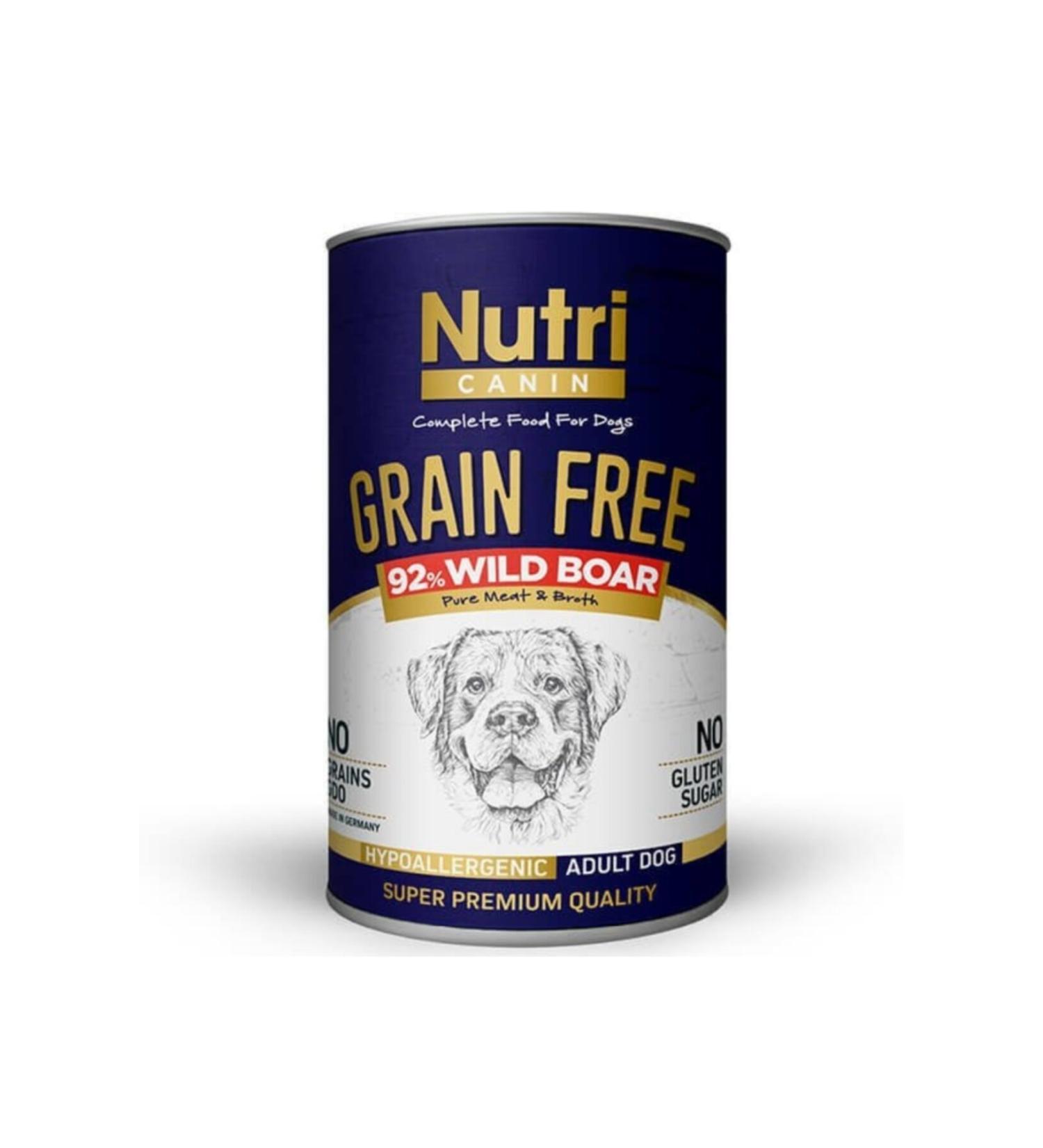 Nutri Canin Grain Free Wild Boar Adult Dog Canned Food 400 Gr