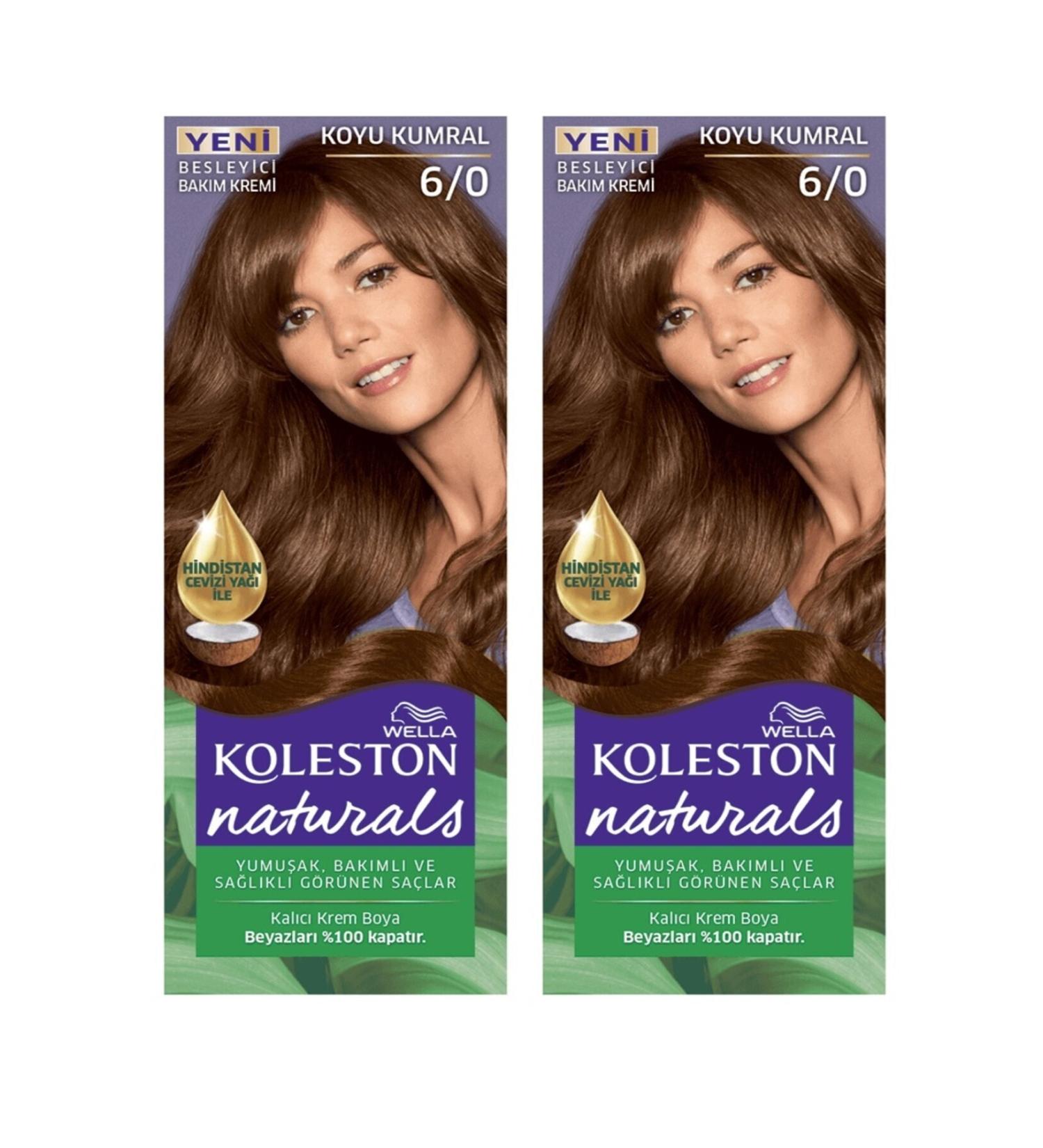 Wella Naturals Hair Dye 6/0 Dark Blonde X2 Pieces