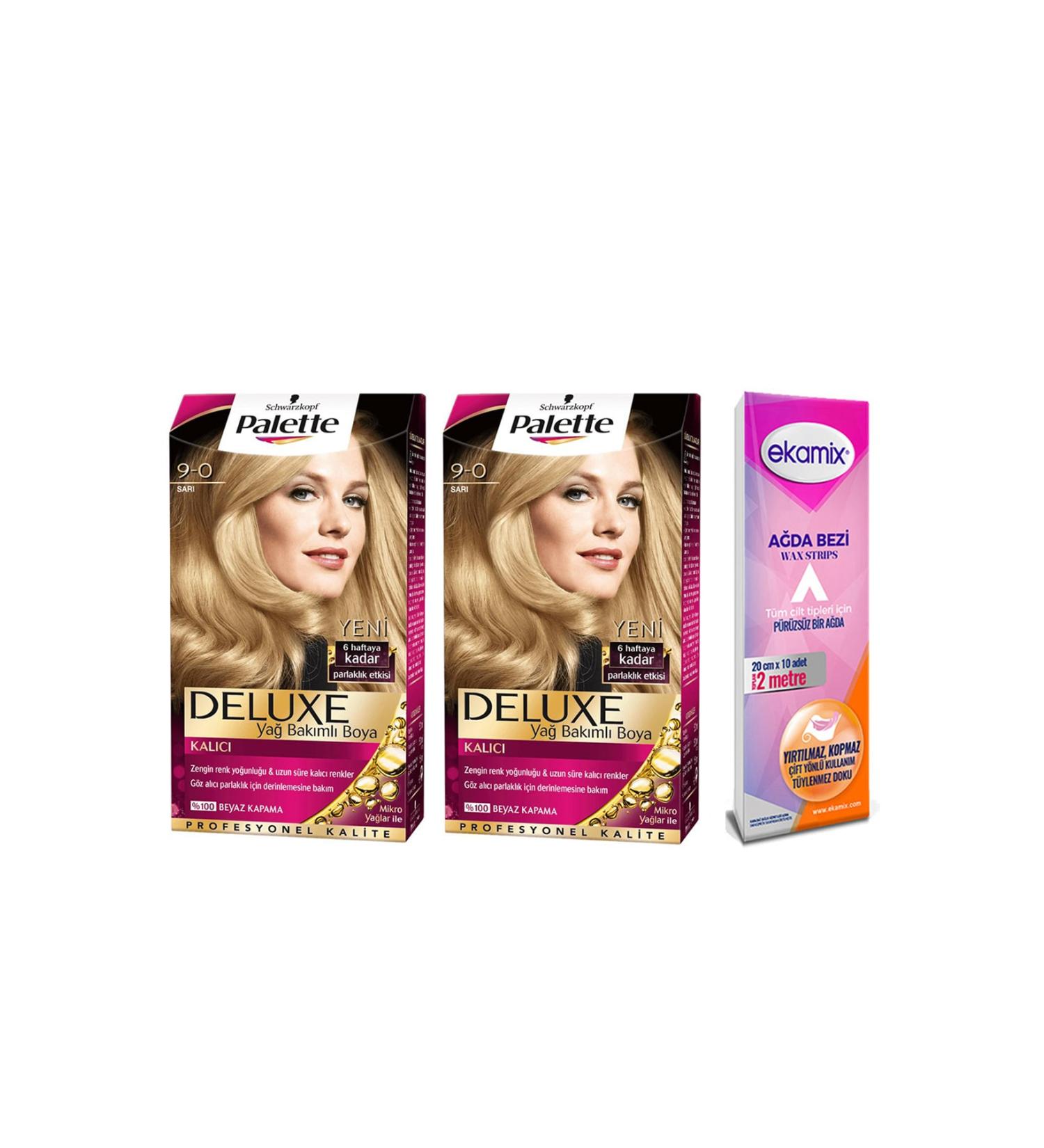 Palette Deluxe 9.0 Yellow 2 Piece Hair Dye Set