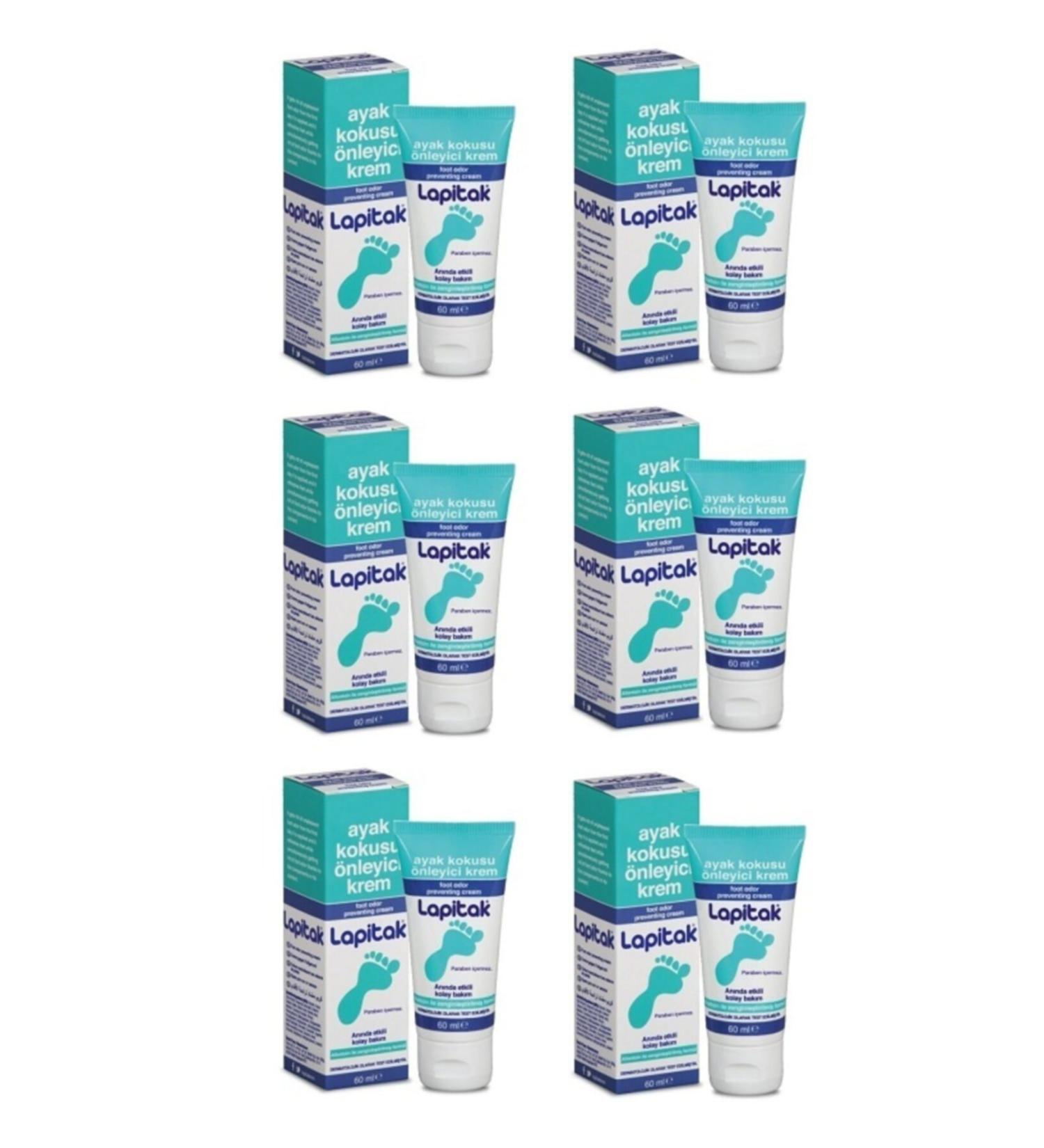 Lapitak Foot Odor Prevention Cream 60 ml 6 Boxes