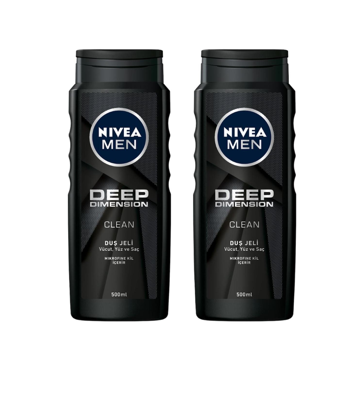 NIVEA Shower Gel 500 Ml.deep Dimension X 2 Pieces