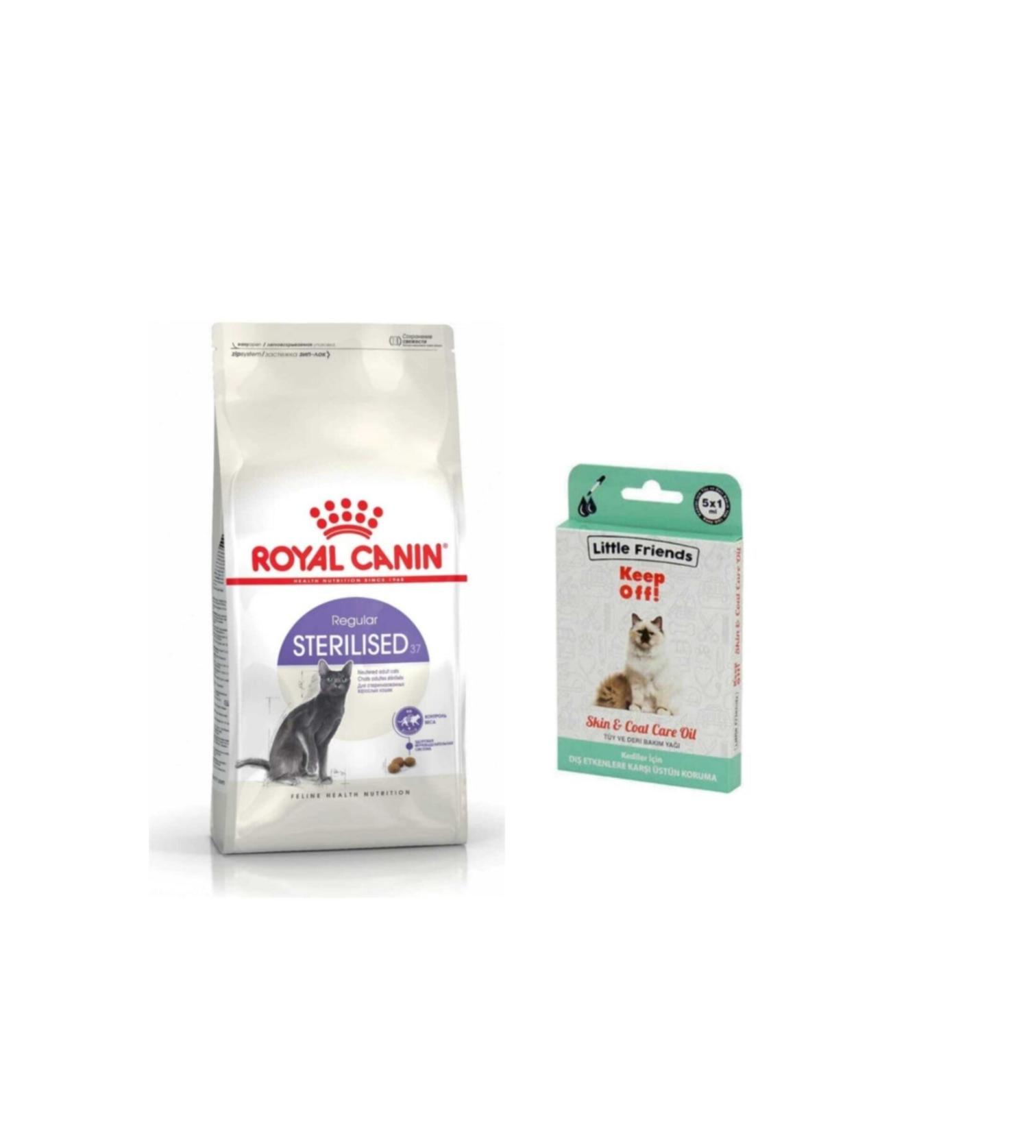 Royal Canin Sterilized 37 Cat Dry Food 2 kg + Little Friends Keep Off