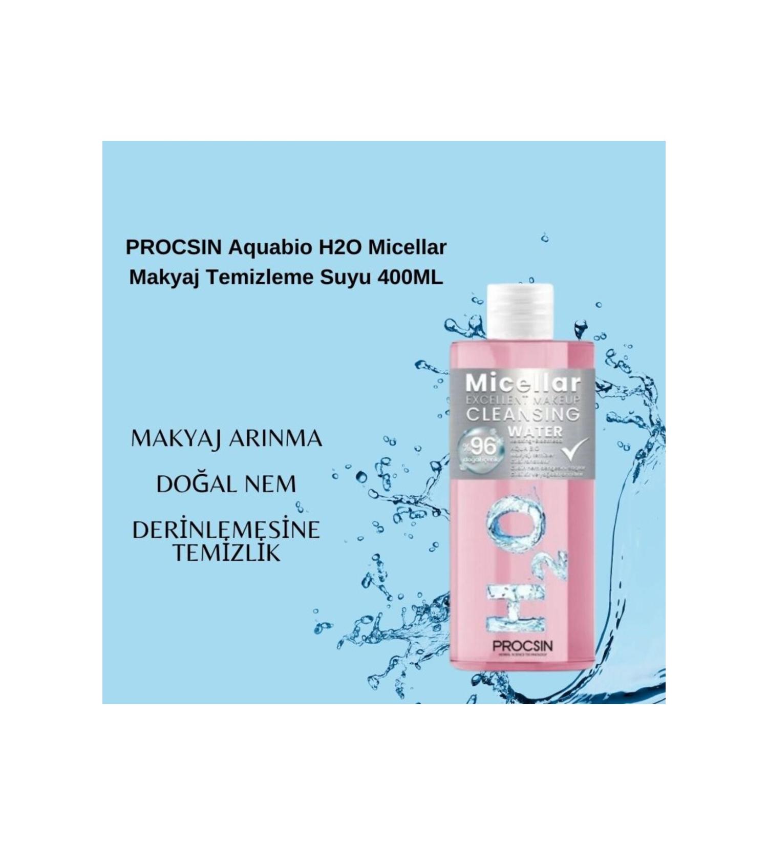 PROCSIN Aquabio H2O Micellar Make-Up Remover Water 400 ML - Buy Online on GoSupps.com