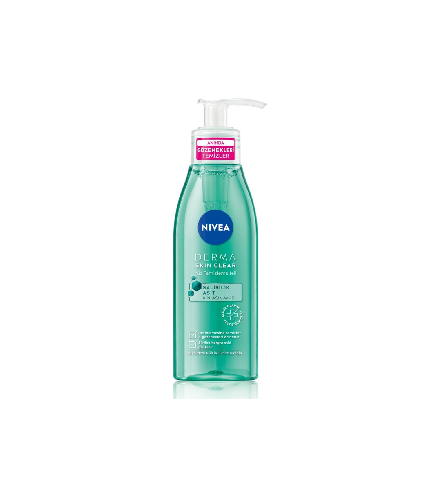 NIVEA N vea Derma Skin Clear Anti-Acne Facial Cleansing Gel 150ml - Buy Online on GoSupps.com
