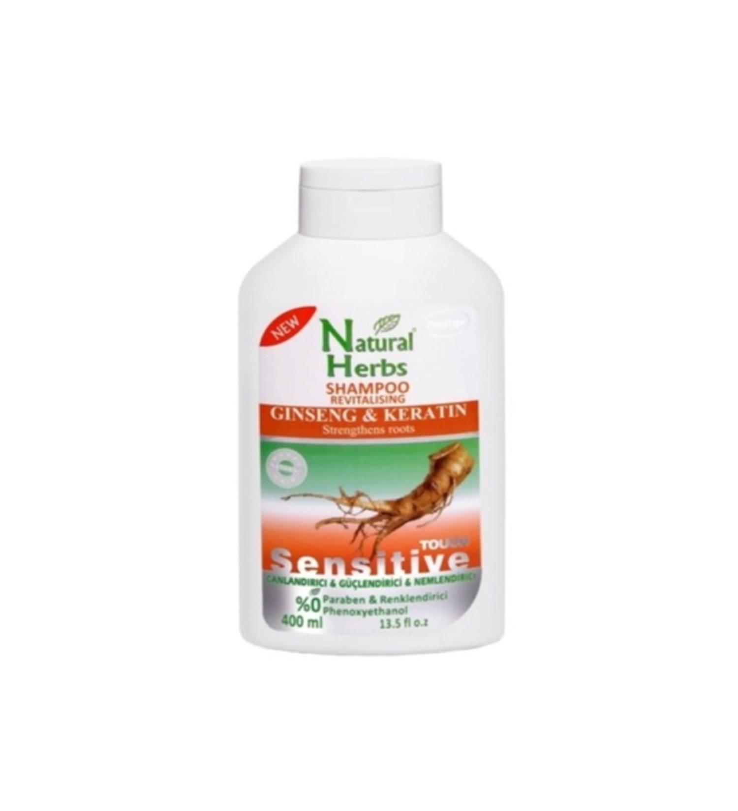 Cosmolac NATURAL HERBS GINSENG SHAMPOO 400ML.