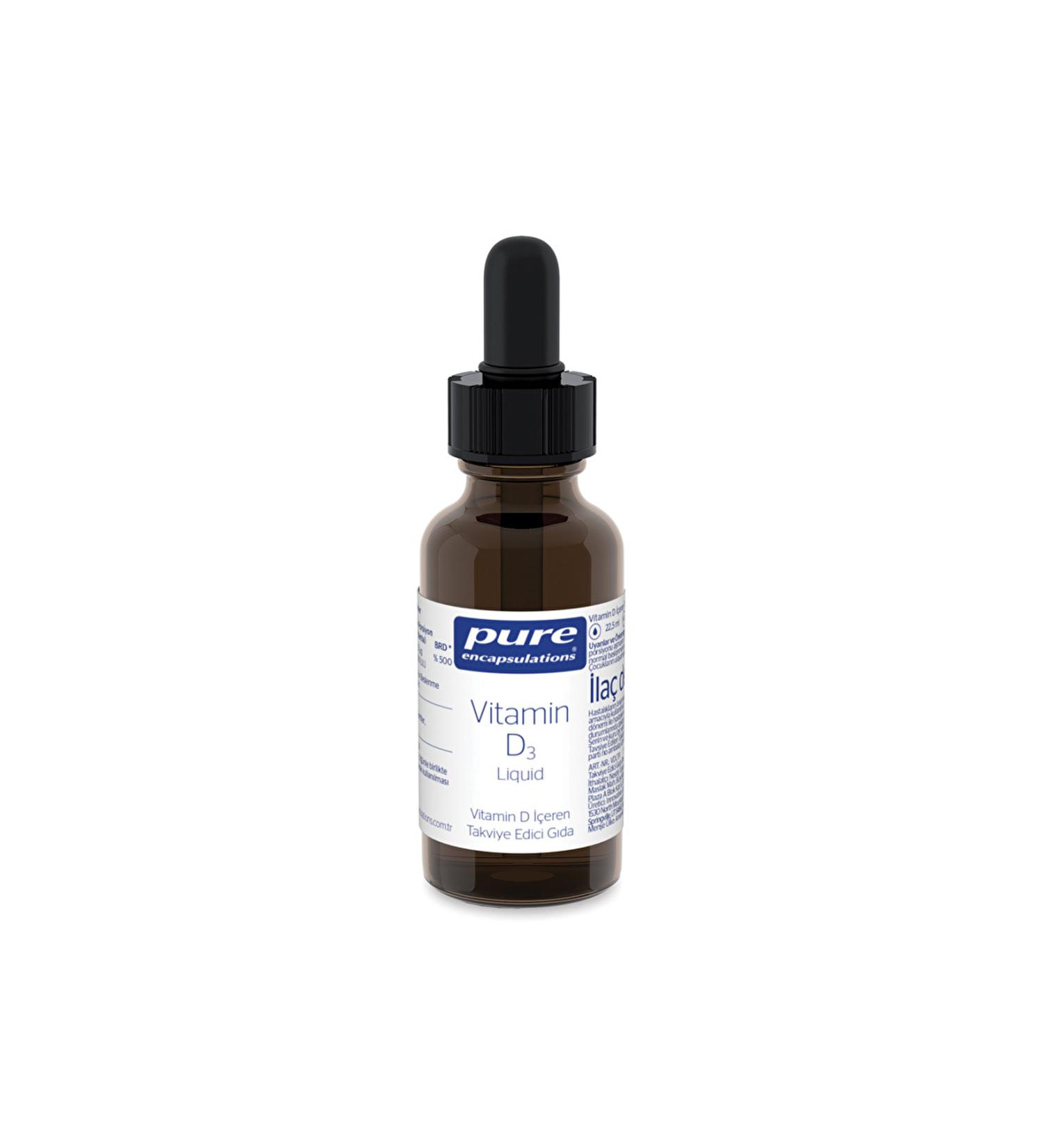 Pure Encapsulations Vitamin D3 Liquid 22.5 mL