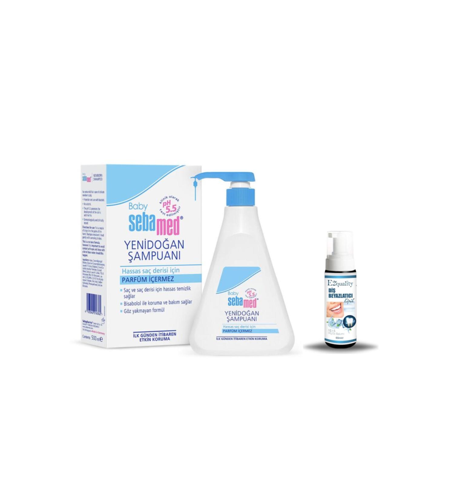 Sebamed Newborn Shampoo 500 ml + Gift Teeth Whitening Foam