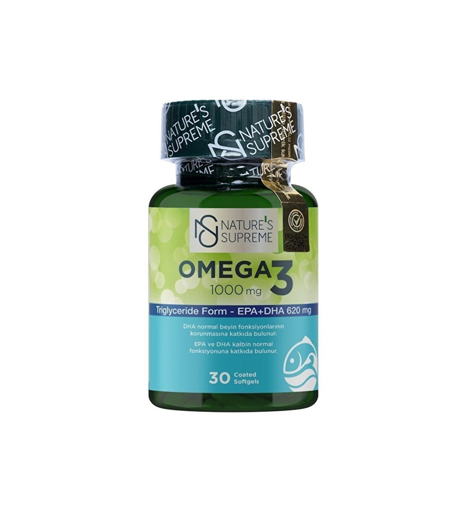 Natures Supreme Omega 3 1000 Mg 30 Capsules - Buy Online on GoSupps.com
