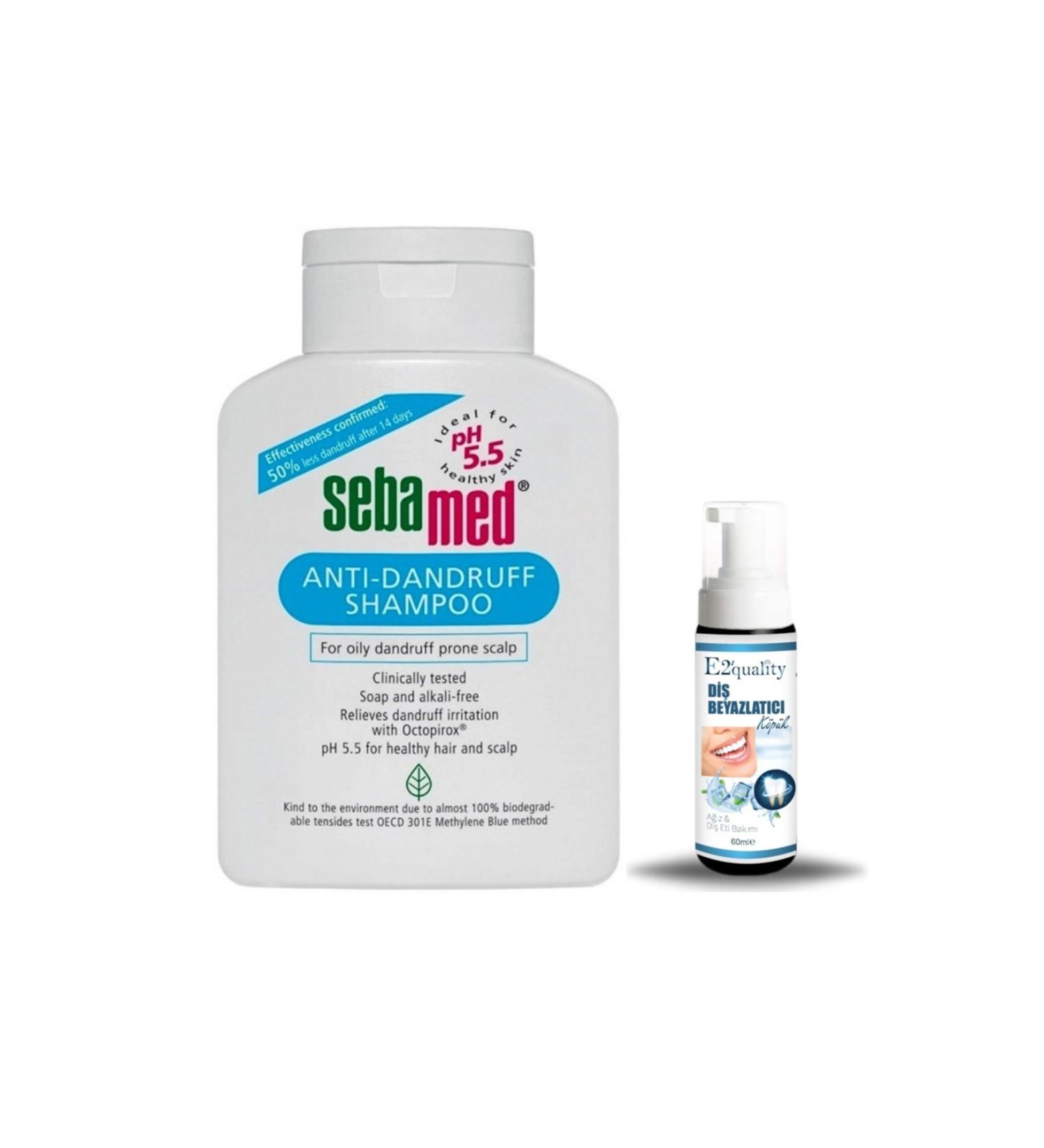 Sebamed Anti Dandruff Anti Dandruff Shampoo 200 ml + Gift Teeth Whitening Foam