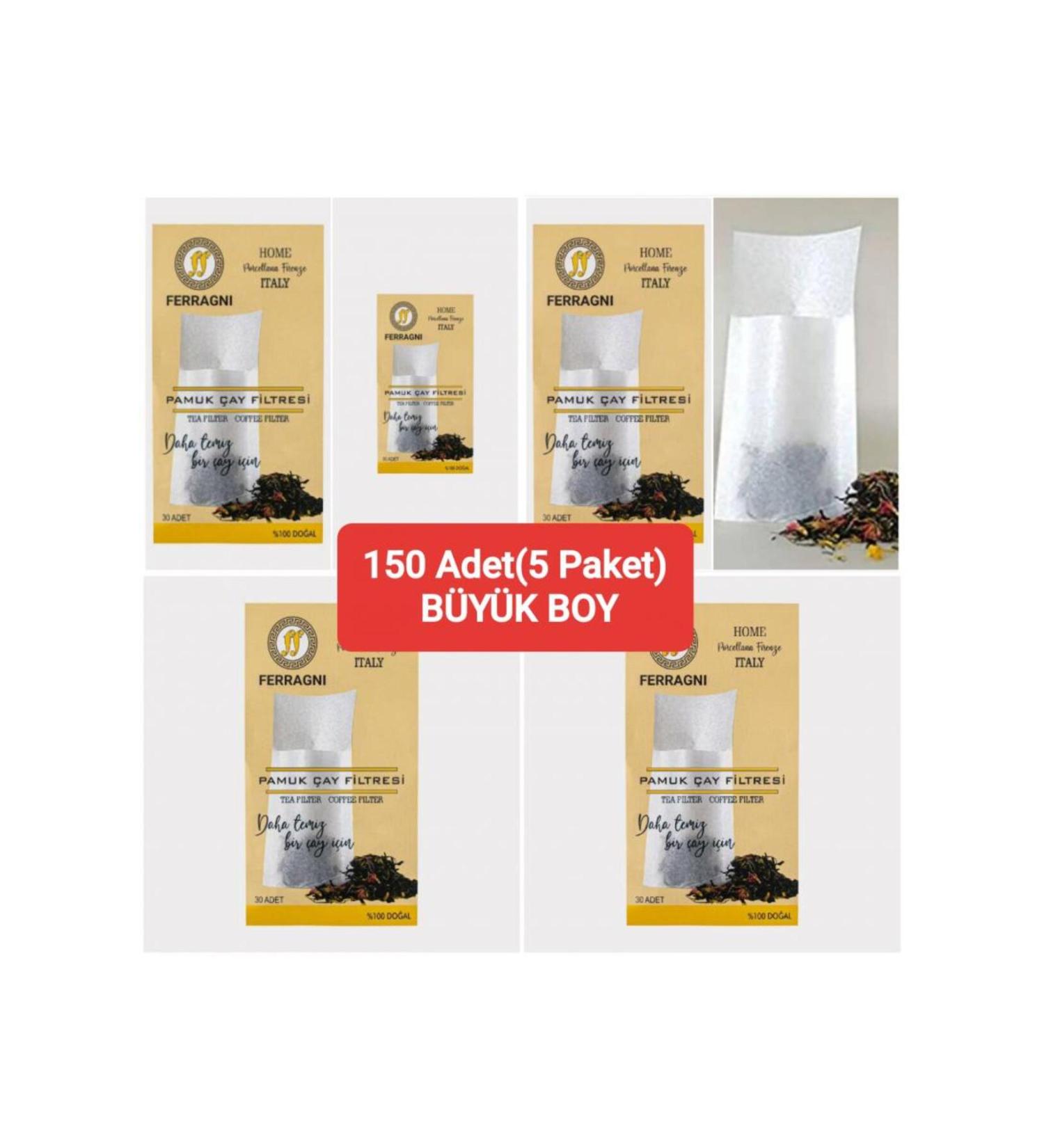 FERRAGNI Porcellana Firenze Tea and Coffee Filter 5 Packs (150 Pieces) Large Size - Buy Online on GoSupps.com